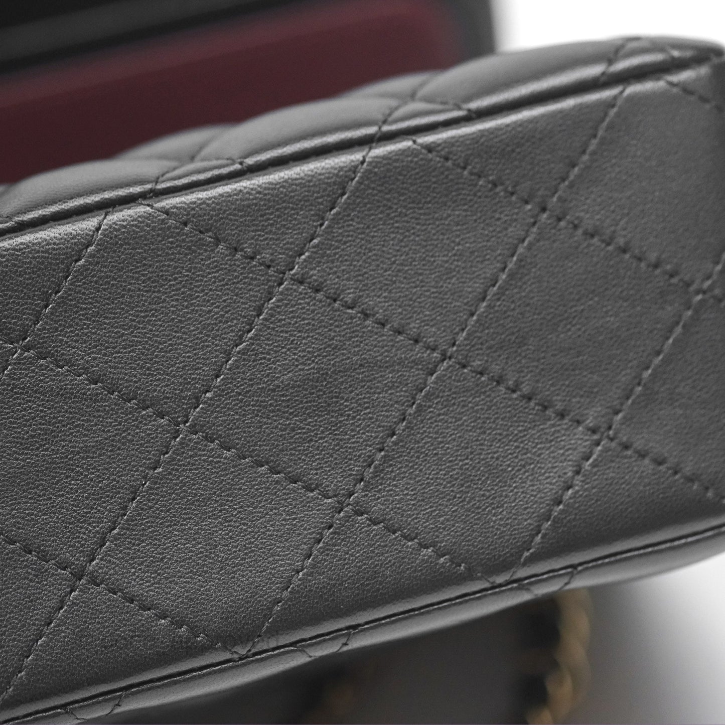 Chanel Classic M/L Medium Flap Quilted Black Lambskin Gold Hardware