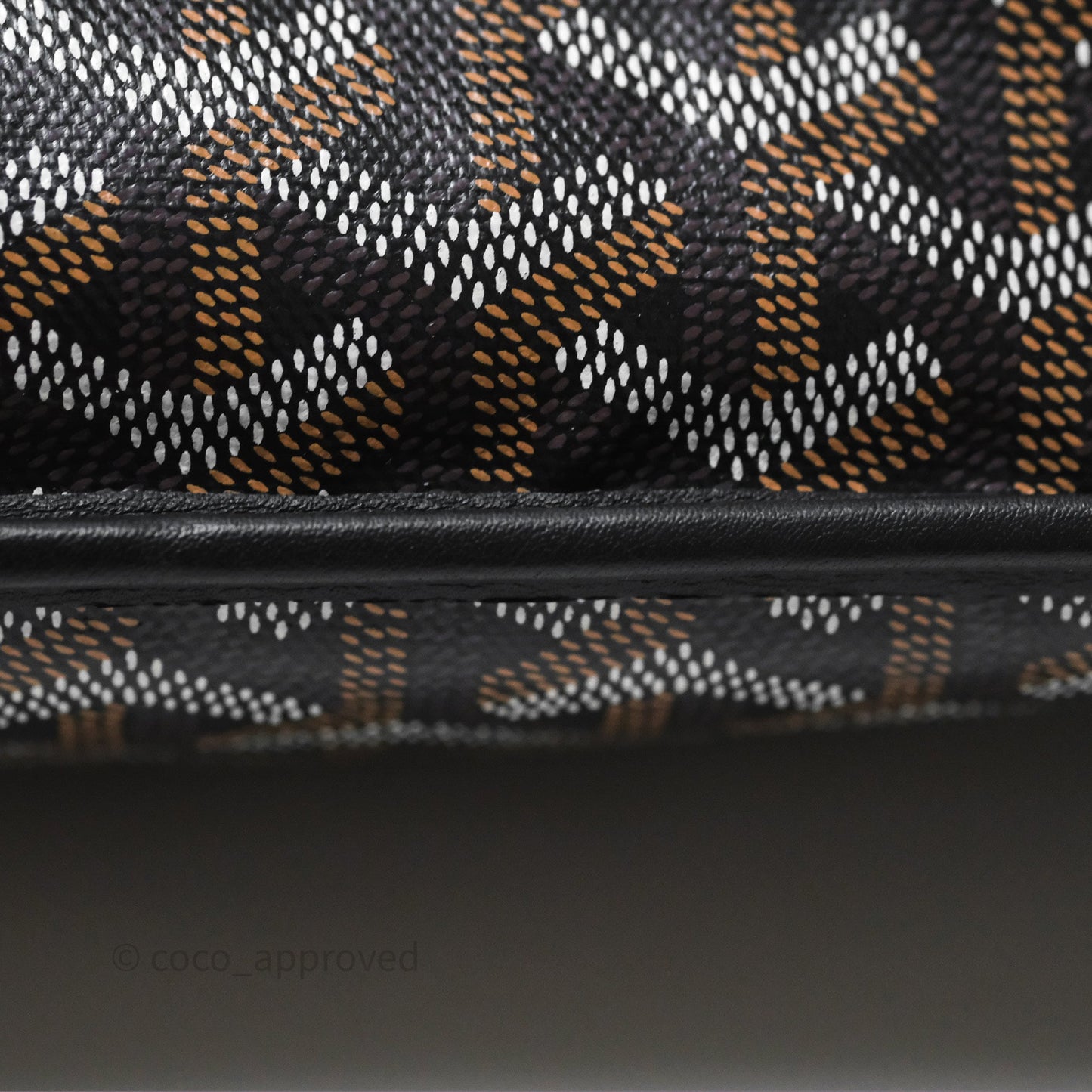 Goyard Anjou Mini Bag Goyardine Canvas Black