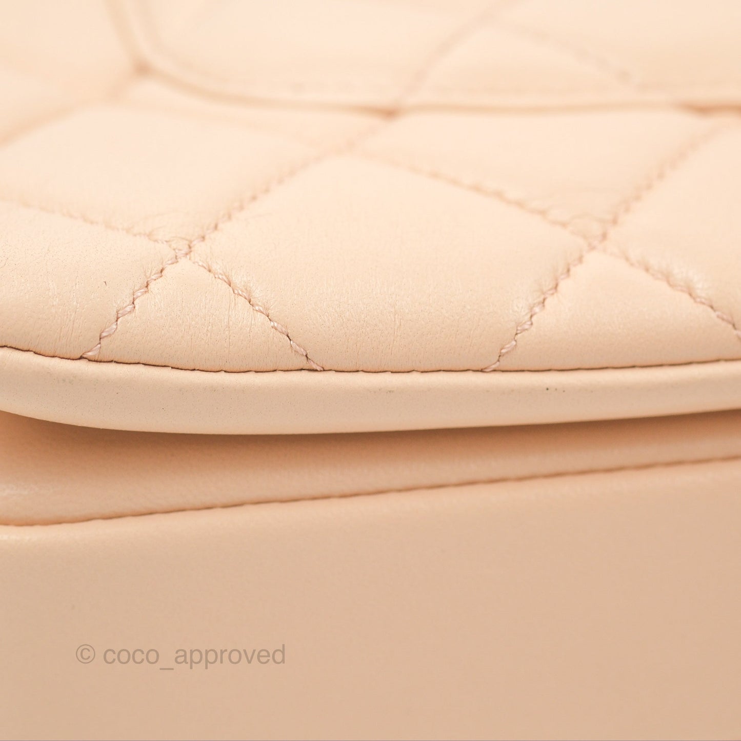 Chanel Small Trendy CC Light Beige Pink Lambskin Gold Hardware