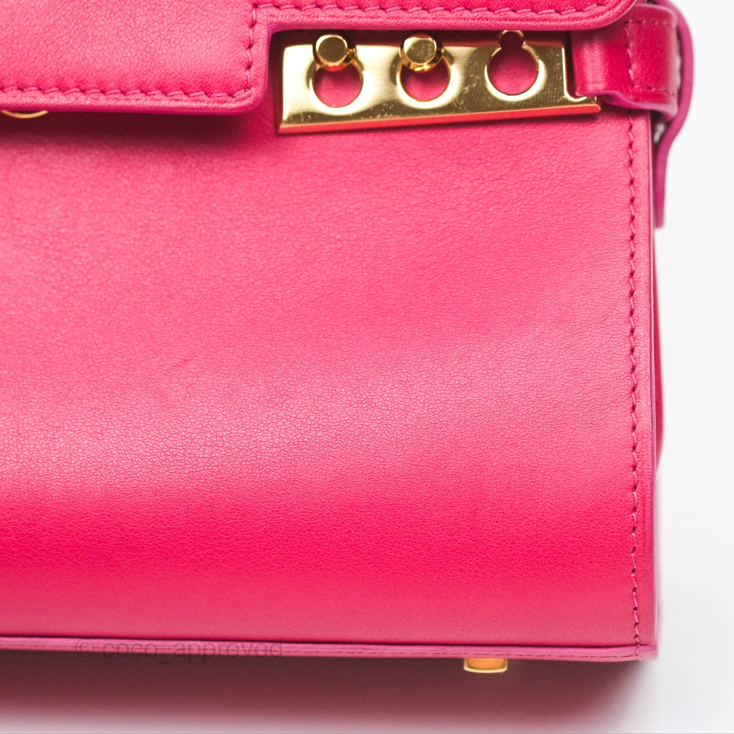 Delvaux Tempête Mini in Silky Calf Framboise