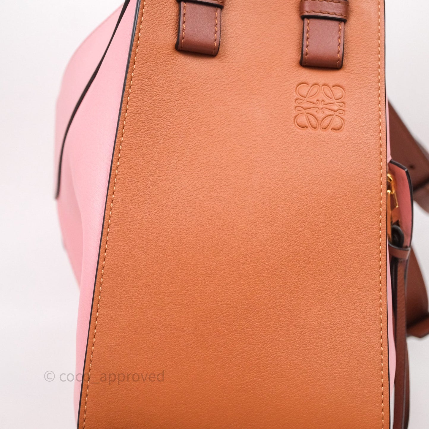 Loewe Small Hammock Shoulder Bag Pink Tan