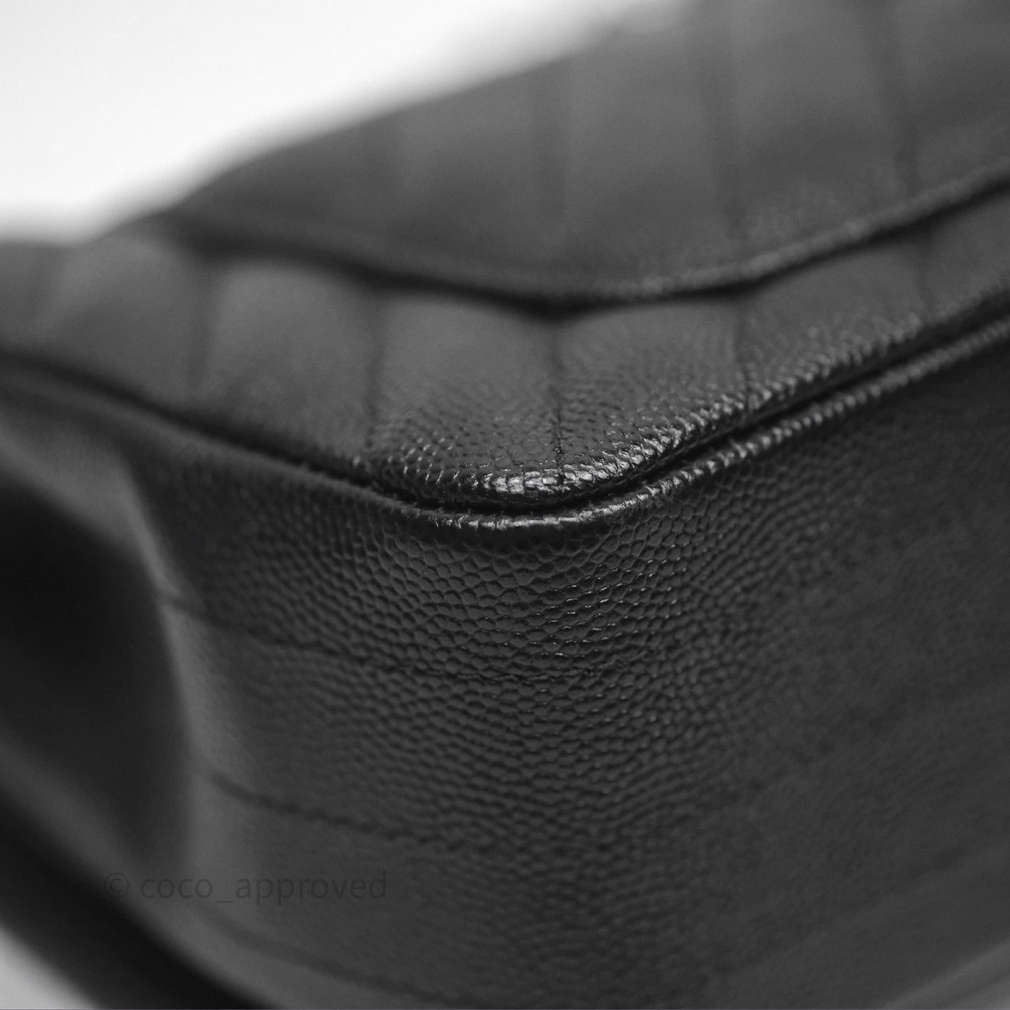 Chanel Mini Rectangular Chevron Black Caviar Gold Hardware