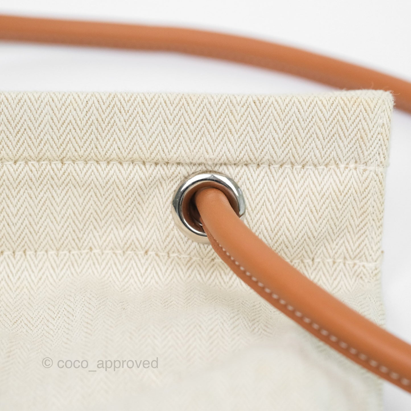 Hermès Aline Canvas Tote Bag