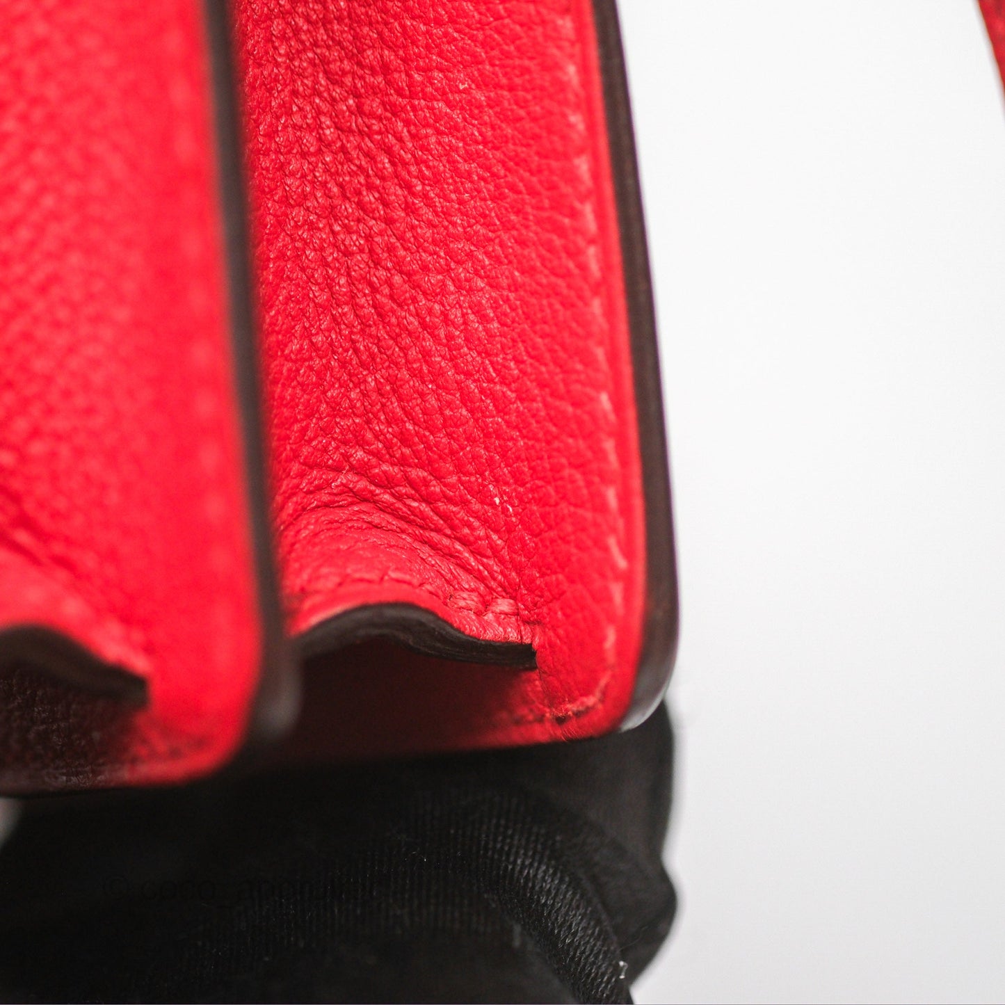 Hermès Roulis Mini 18 Rouge De Coeur Evercolor Permabrass Hardware