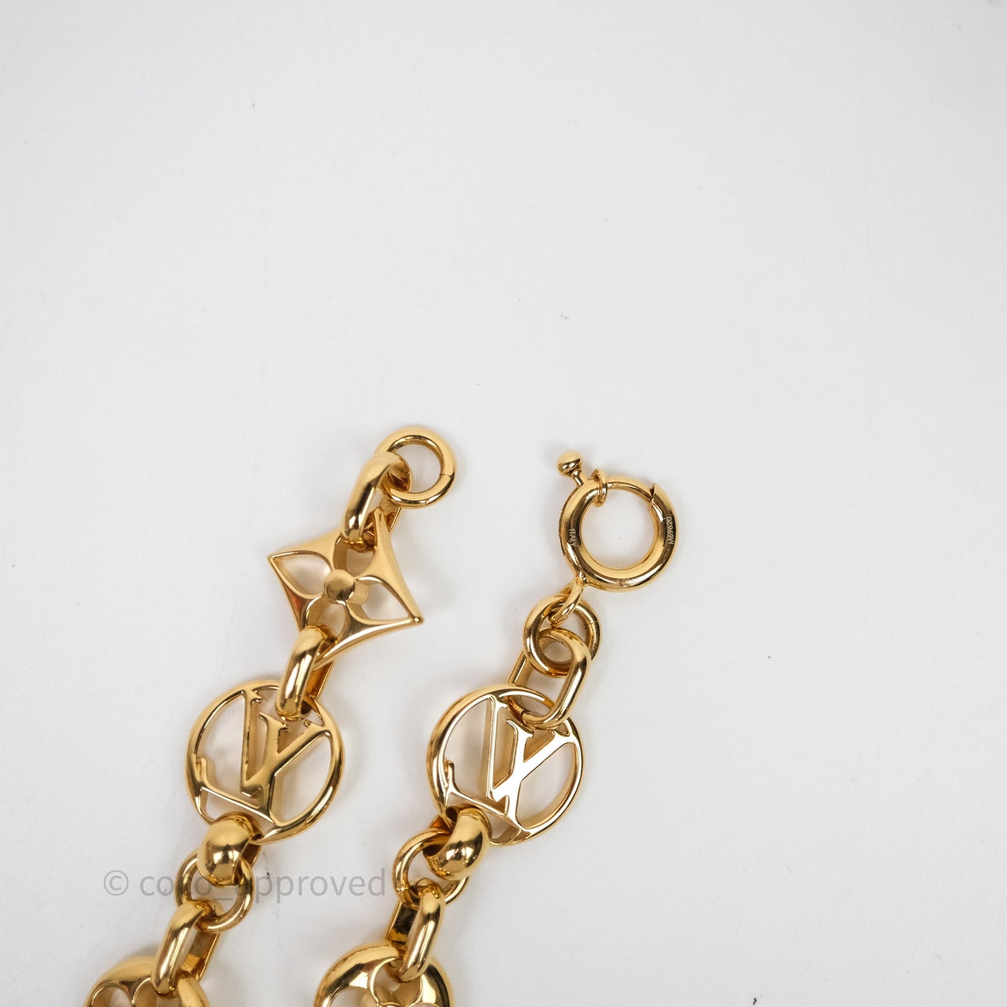 Louis Vuitton Belt Gold Tone