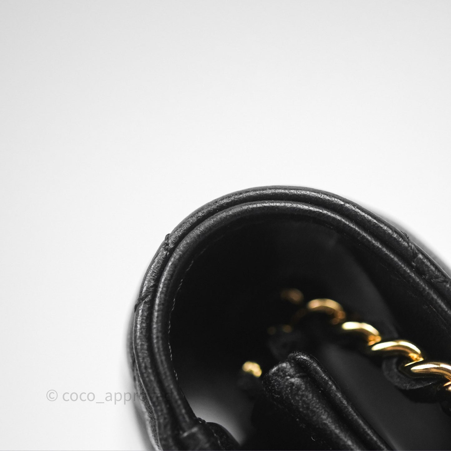 Chanel Quilted Classic Wallet on Chain WOC Black Lambskin Gold Hardware