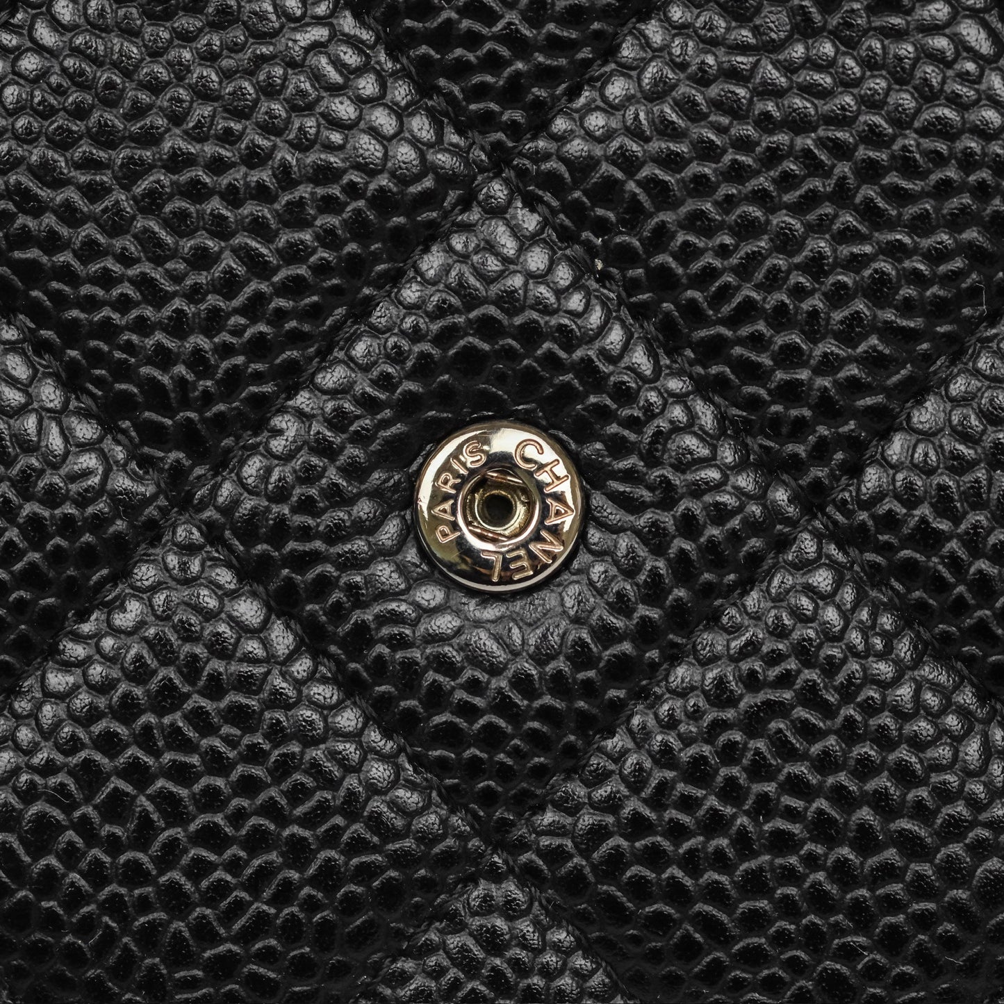 Chanel Classic Wallet On Chain WOC Quilted Black Caviar Silver Hardware