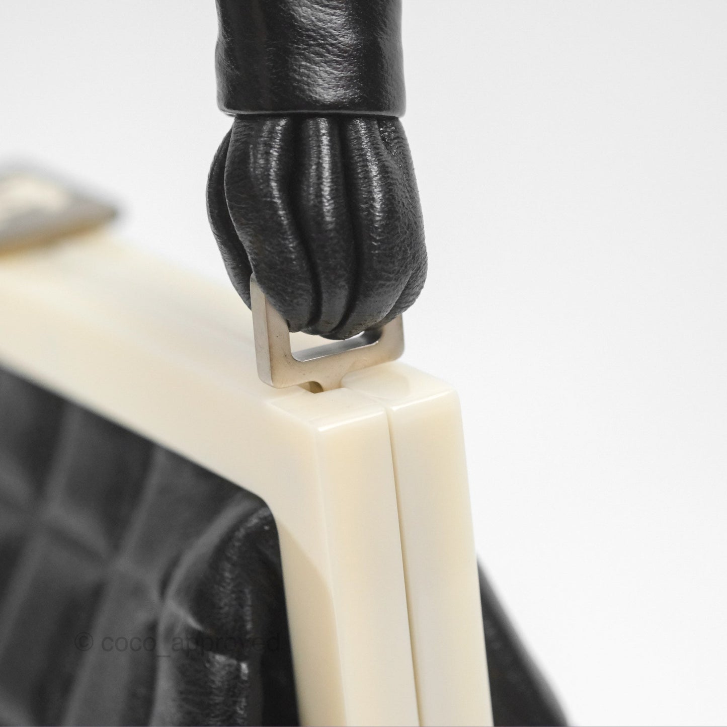 Chanel Choco Bar Shoulder Bag Black Lambskin