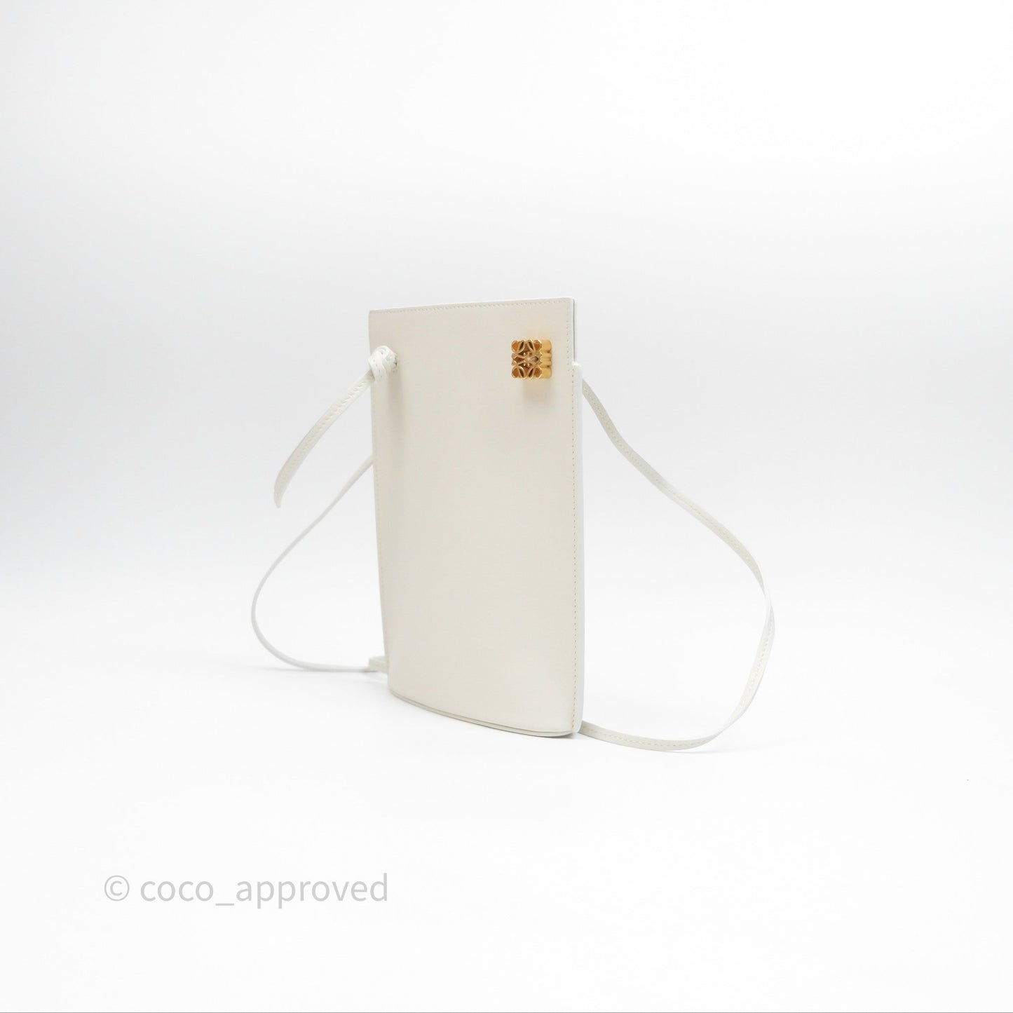 Loewe Dice Pocket in Classic Calfskin White