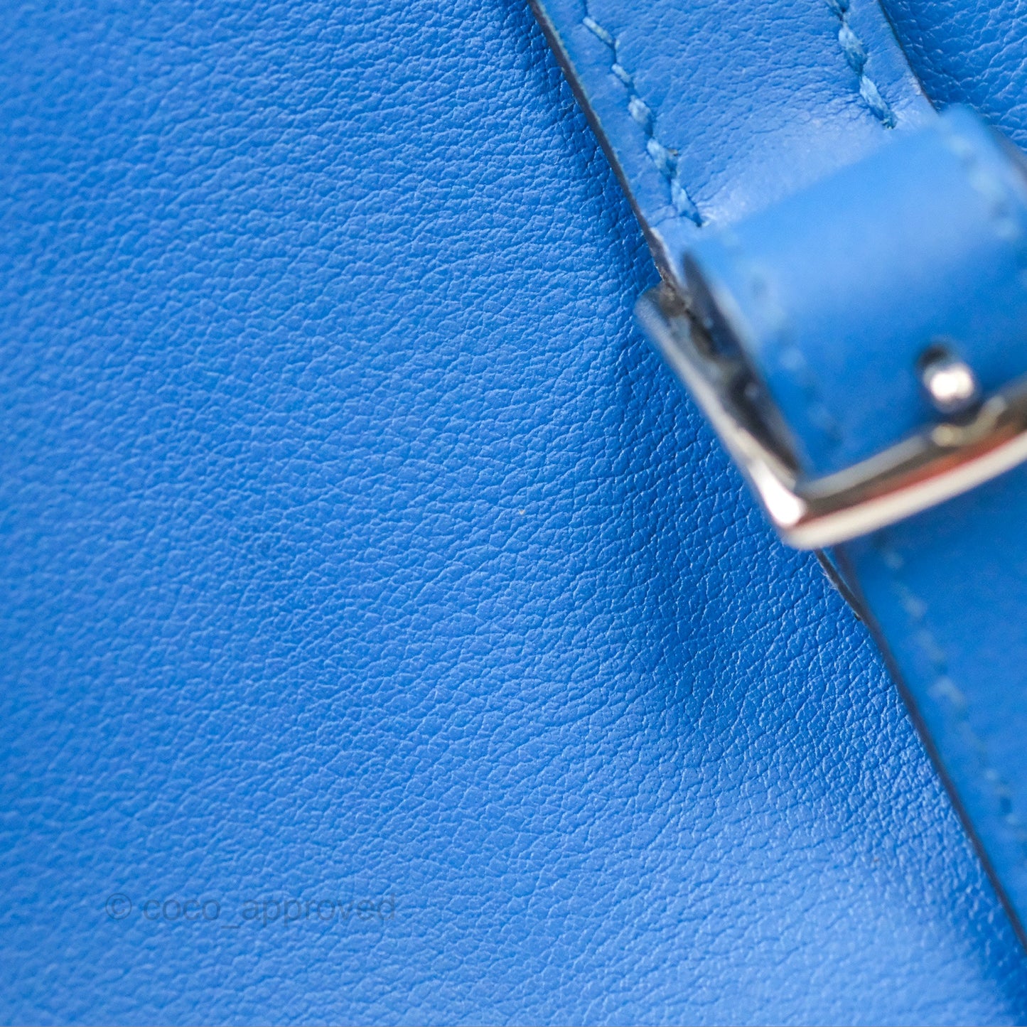 Hermès Halzan 22 Mini Bleu Zellige Swift Palladium Hardware