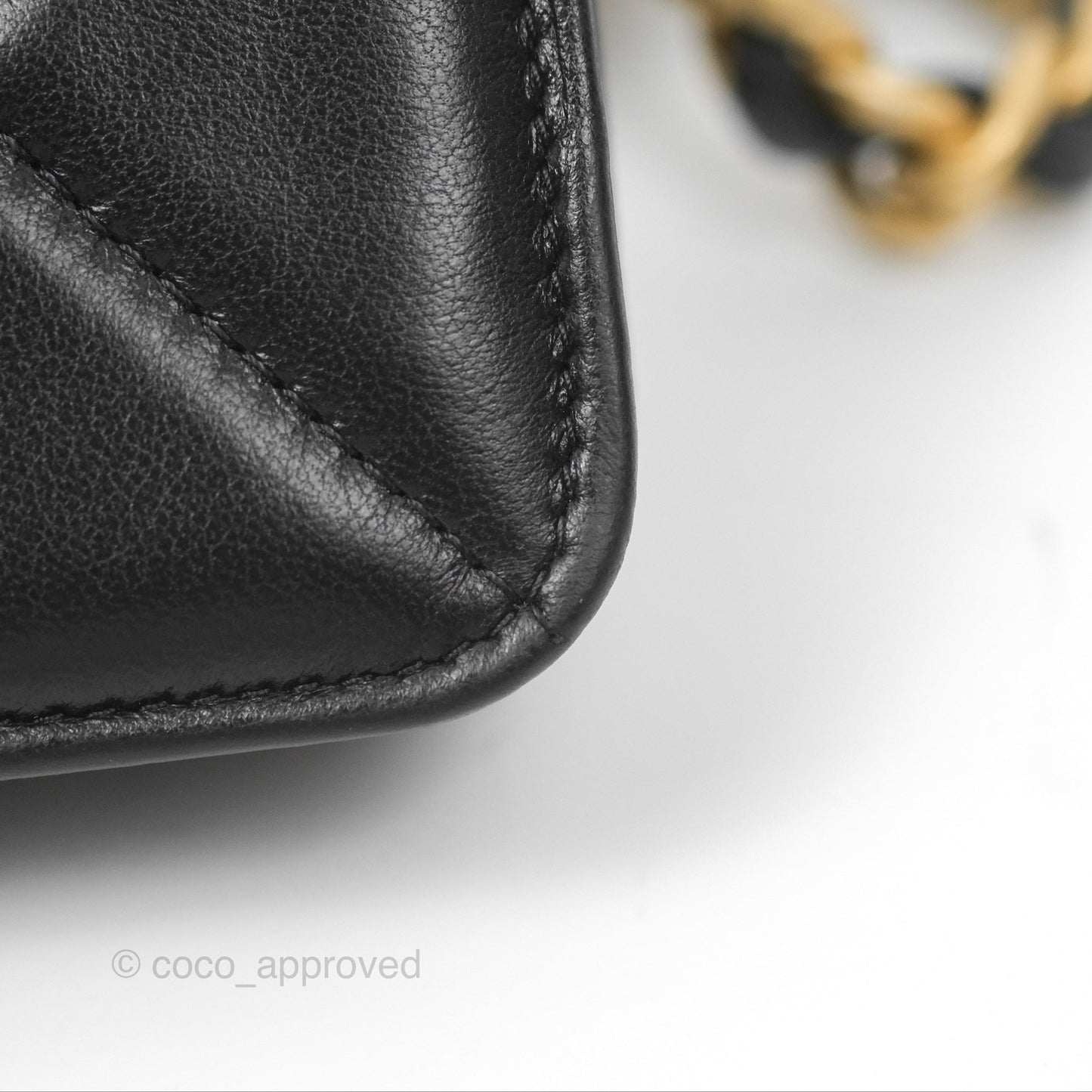 Chanel 19 Clutch With Chain Black Lambskin Mixed Hardware