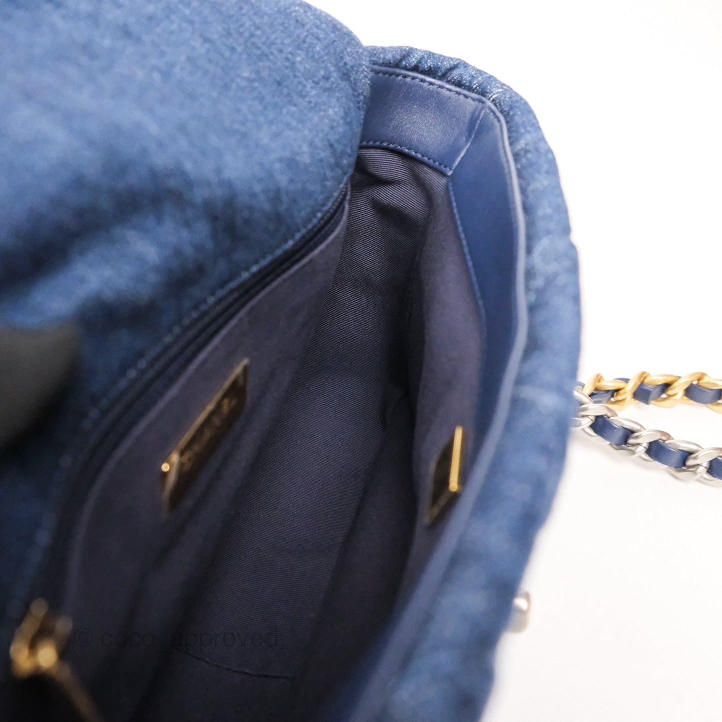 Chanel 19 Small Denim Mixed Hardware 22P