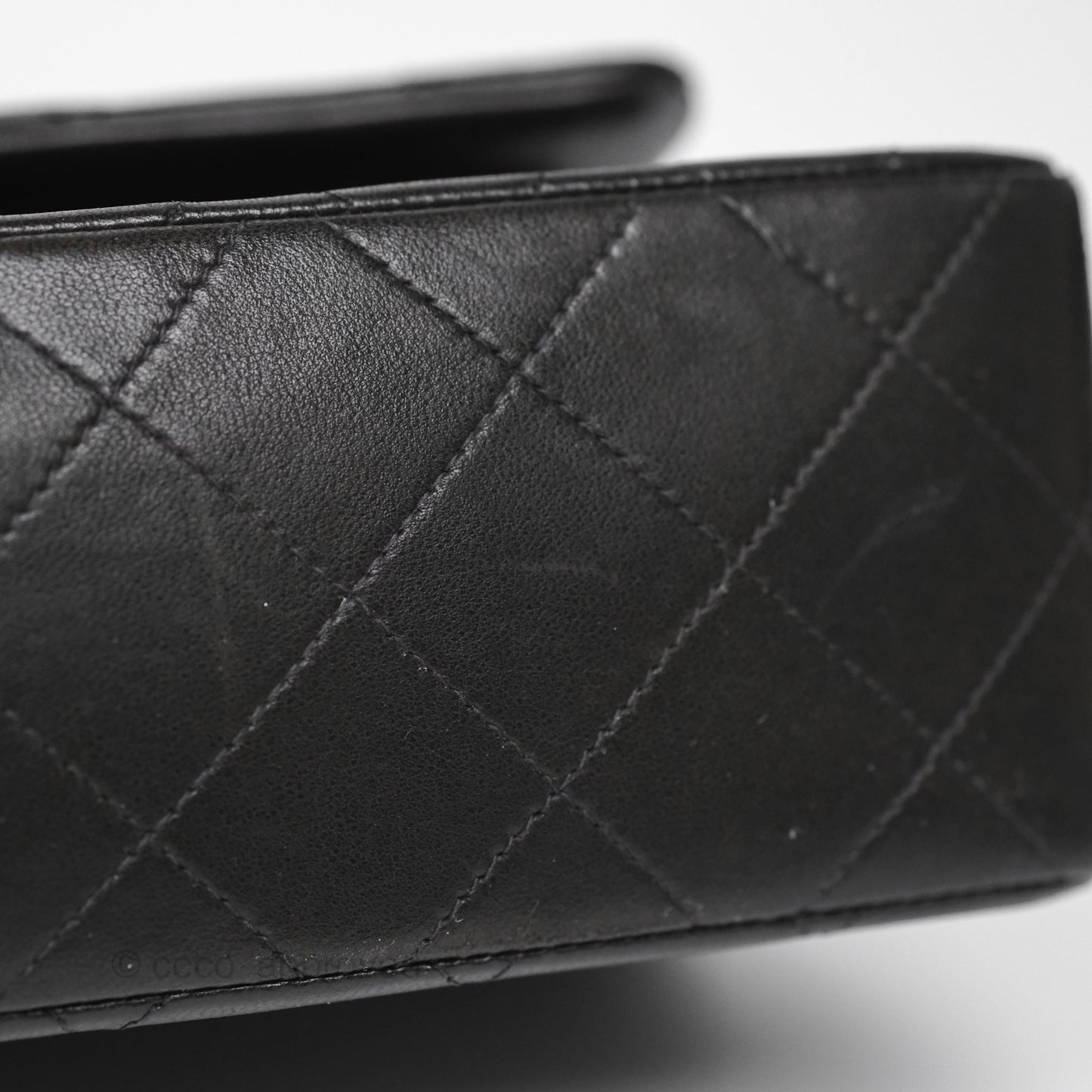 Chanel Vintage Small Classic Flap Black Lambskin 24K Gold Hardware