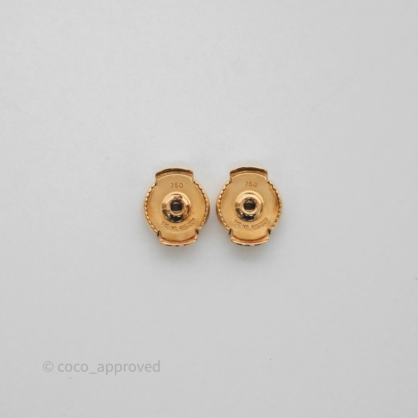 Hermès Mini Clous Hoop Earrings 18K Rose Gold