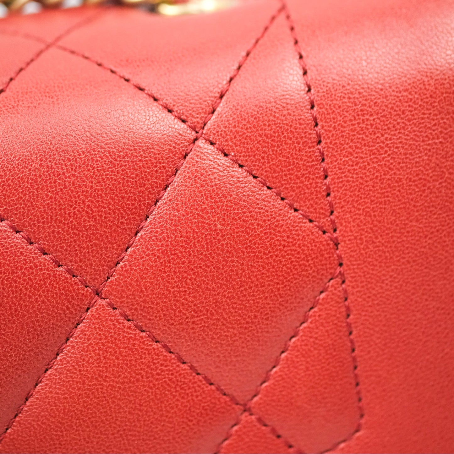 Chanel Diana Reissue Brick Red Gold Hardware