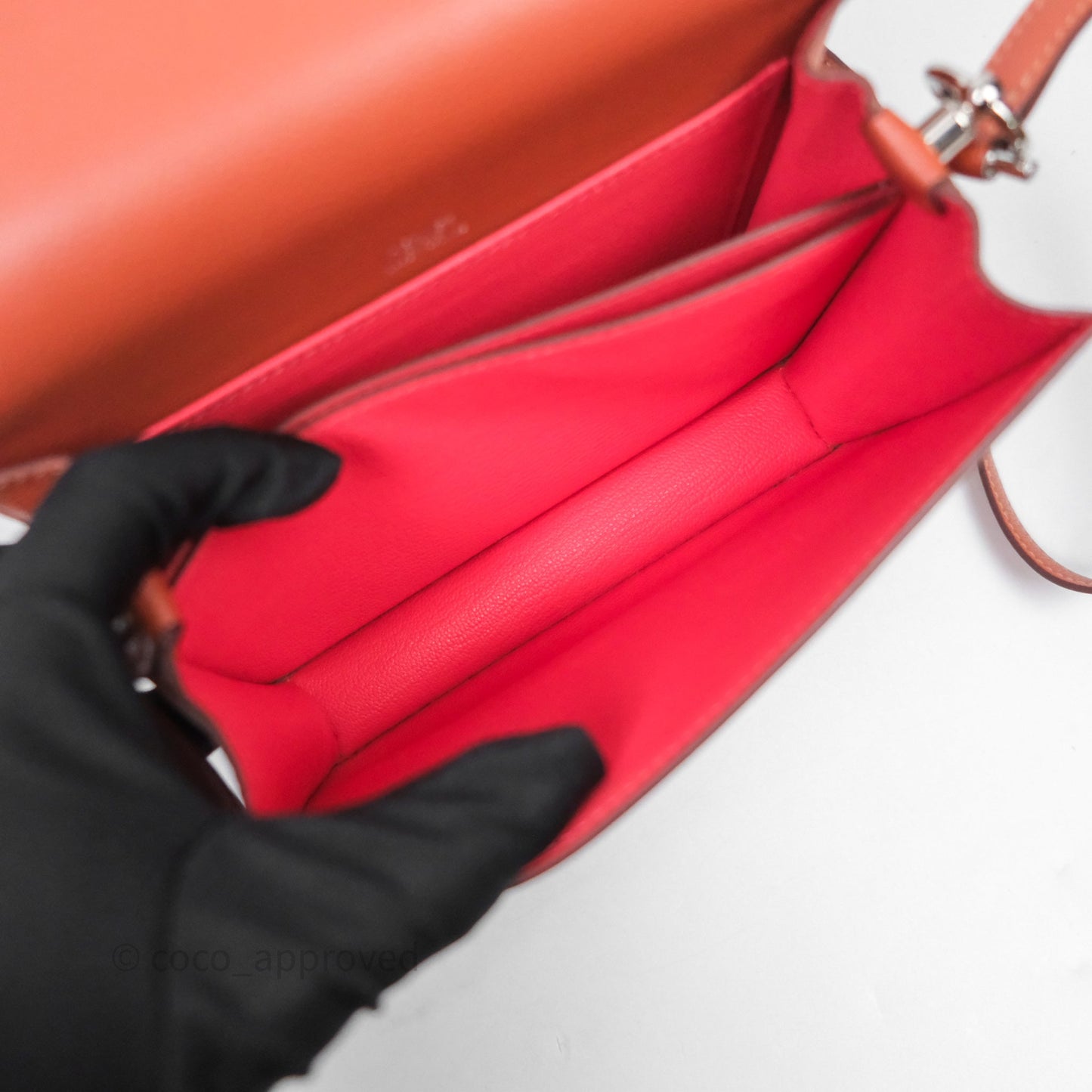 Hermès Roulis Mini 18 Evercolor AH Brush/ Rose Jaipur T5 Palladium Hardware