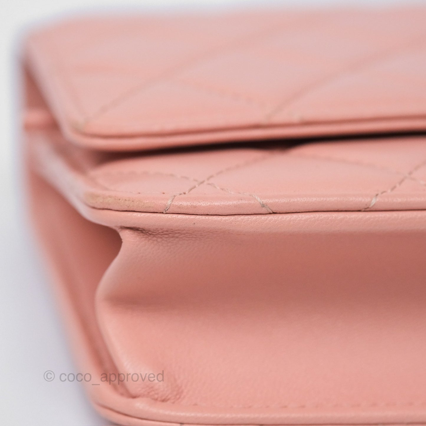 Chanel Trendy CC WOC Quilted Salmon Pink Lambskin Gold Hardware