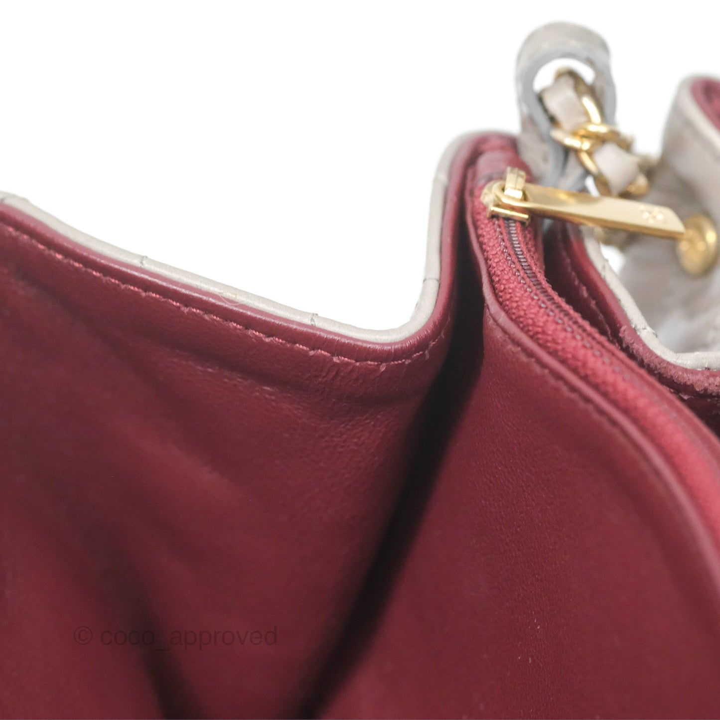 Chanel Accordion Flap Bag Taupe Crinkled Glazed Calfskin