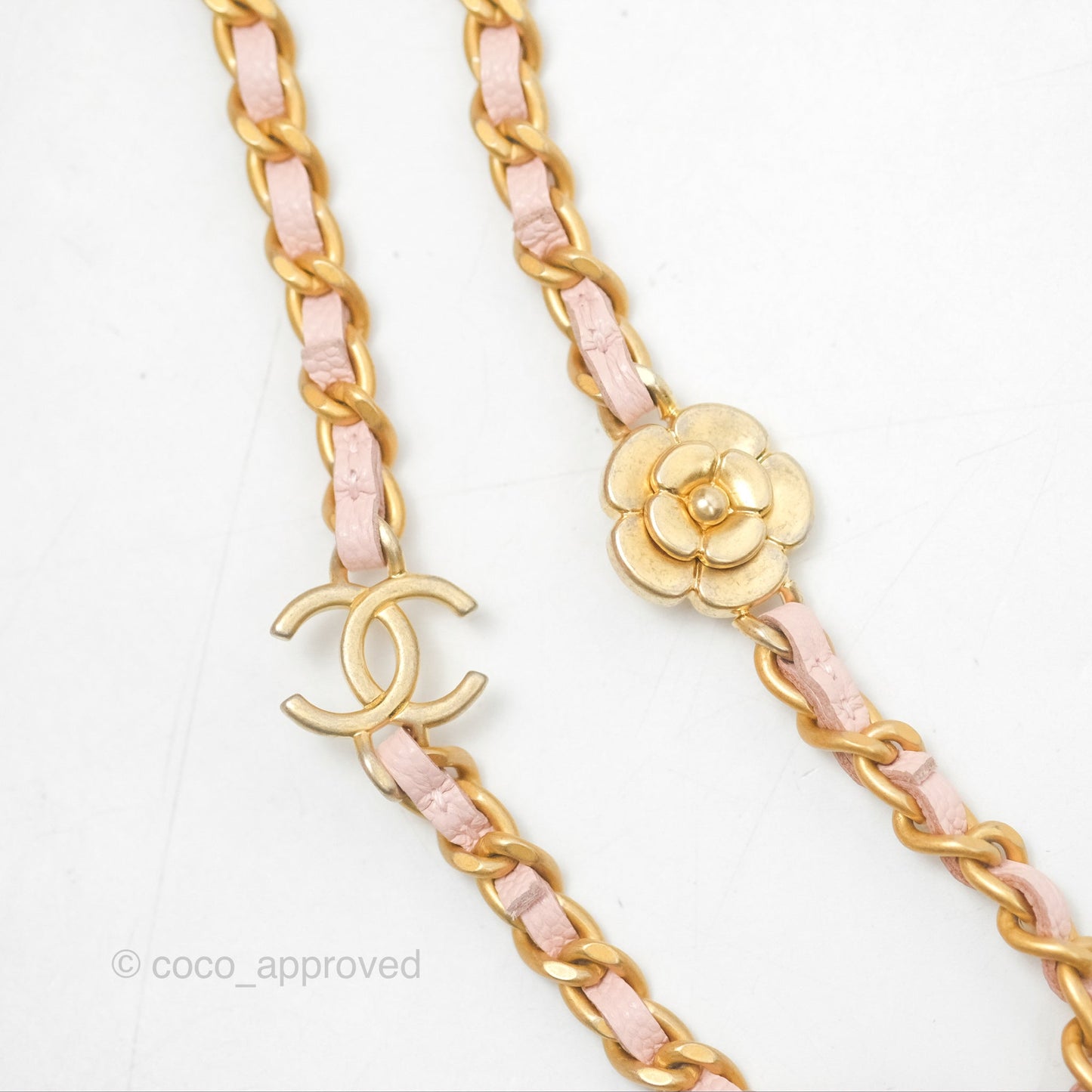 Chanel Mini WOC Phone Holder Pink Caviar Gold Hardware