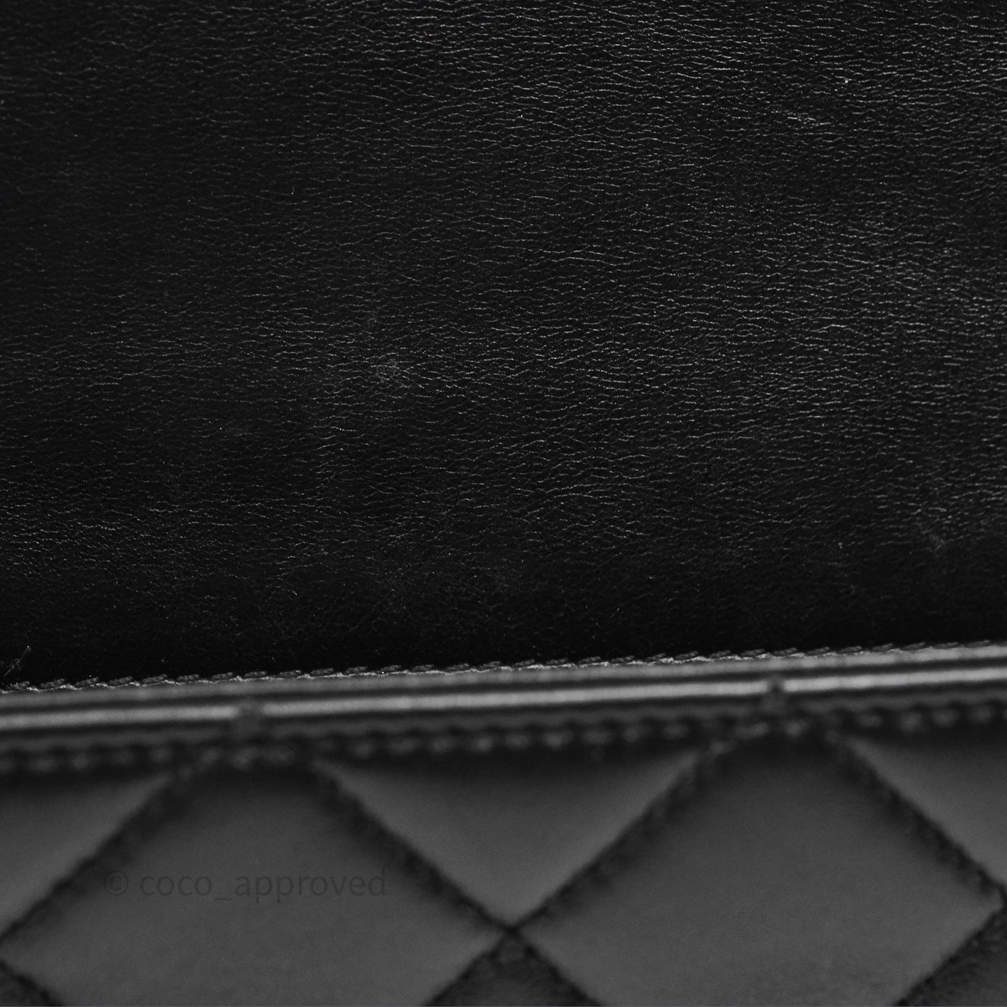 Chanel Flap Bag Black Lambskin Aged Gold Hardware 24P