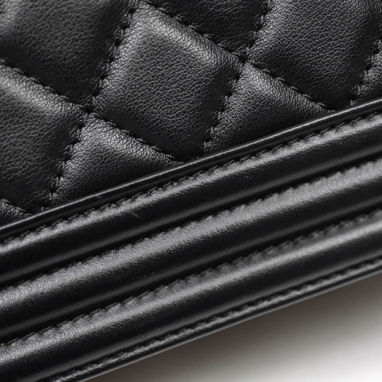 Chanel Medium Boy Quilted Black Lambskin Ruthenium Hardware