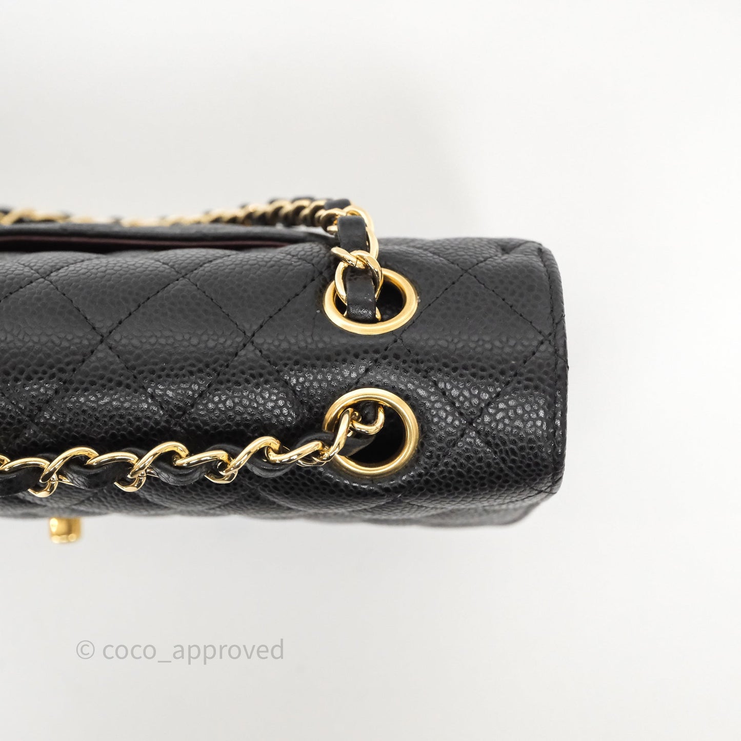 Chanel Classic M/L Medium Flap Quilted Black Caviar Gold Hardware