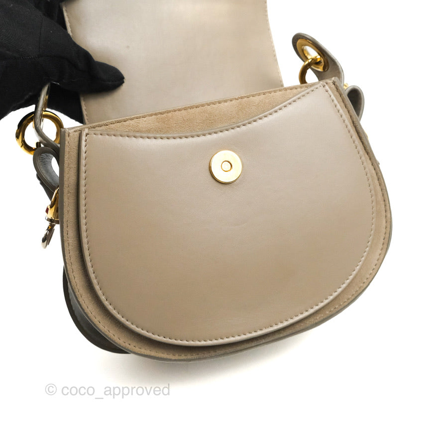 Chloé Small Tess Bag Motty Grey Grained Calfskin