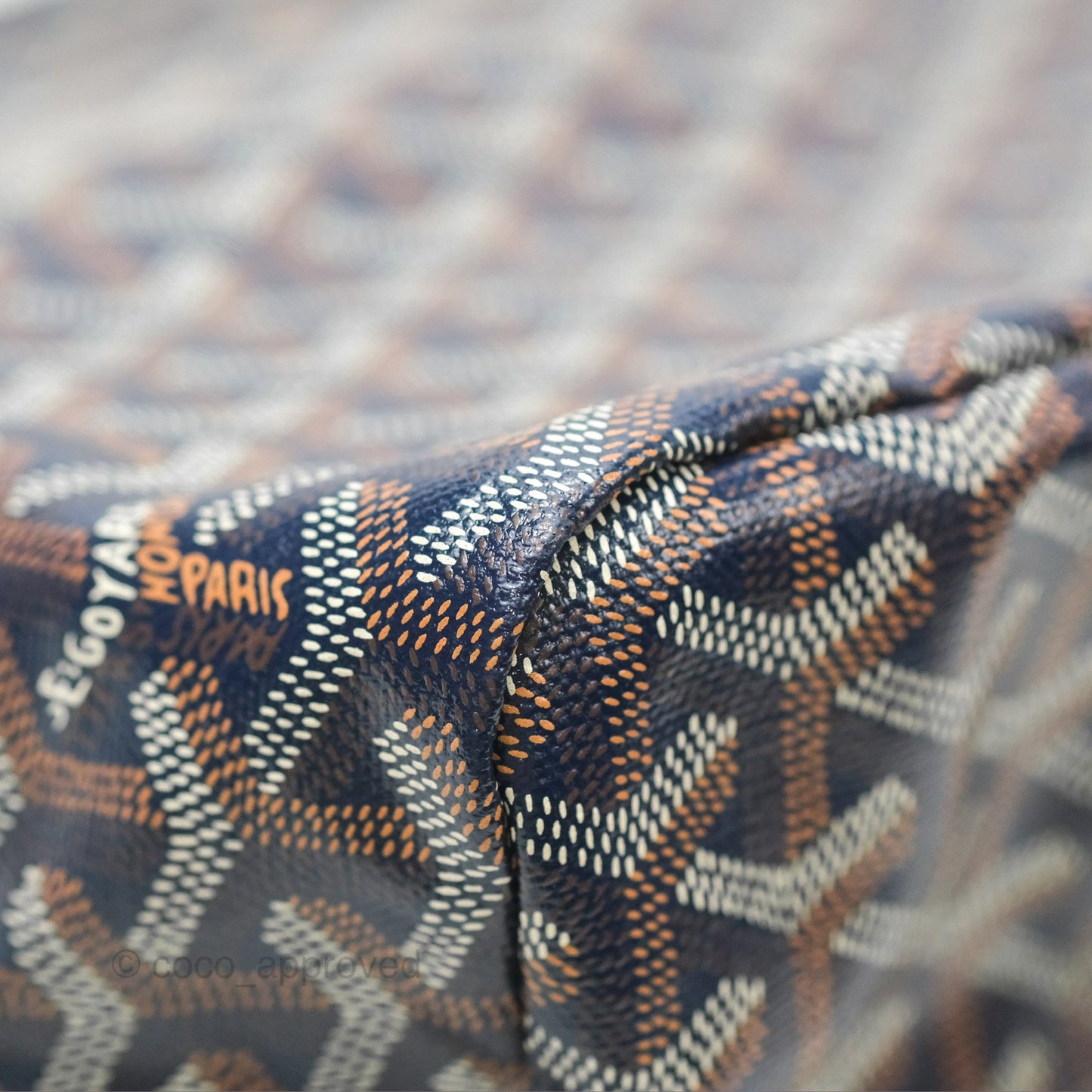 Goyard Bohème Hobo Bag Navy Goyardine Canvas