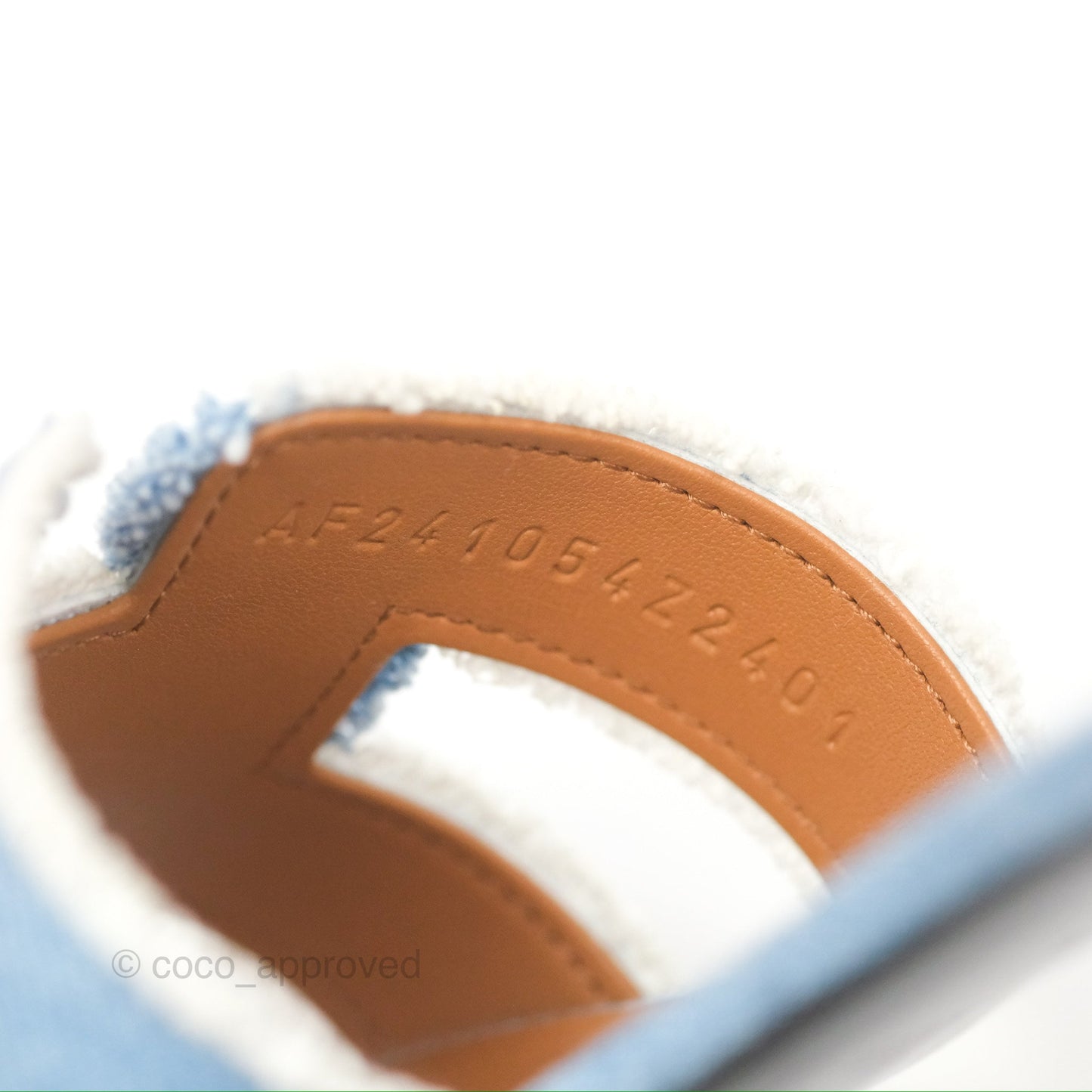 Hermès Oasis Denim Bleu Clair Sandals Size 38.5
