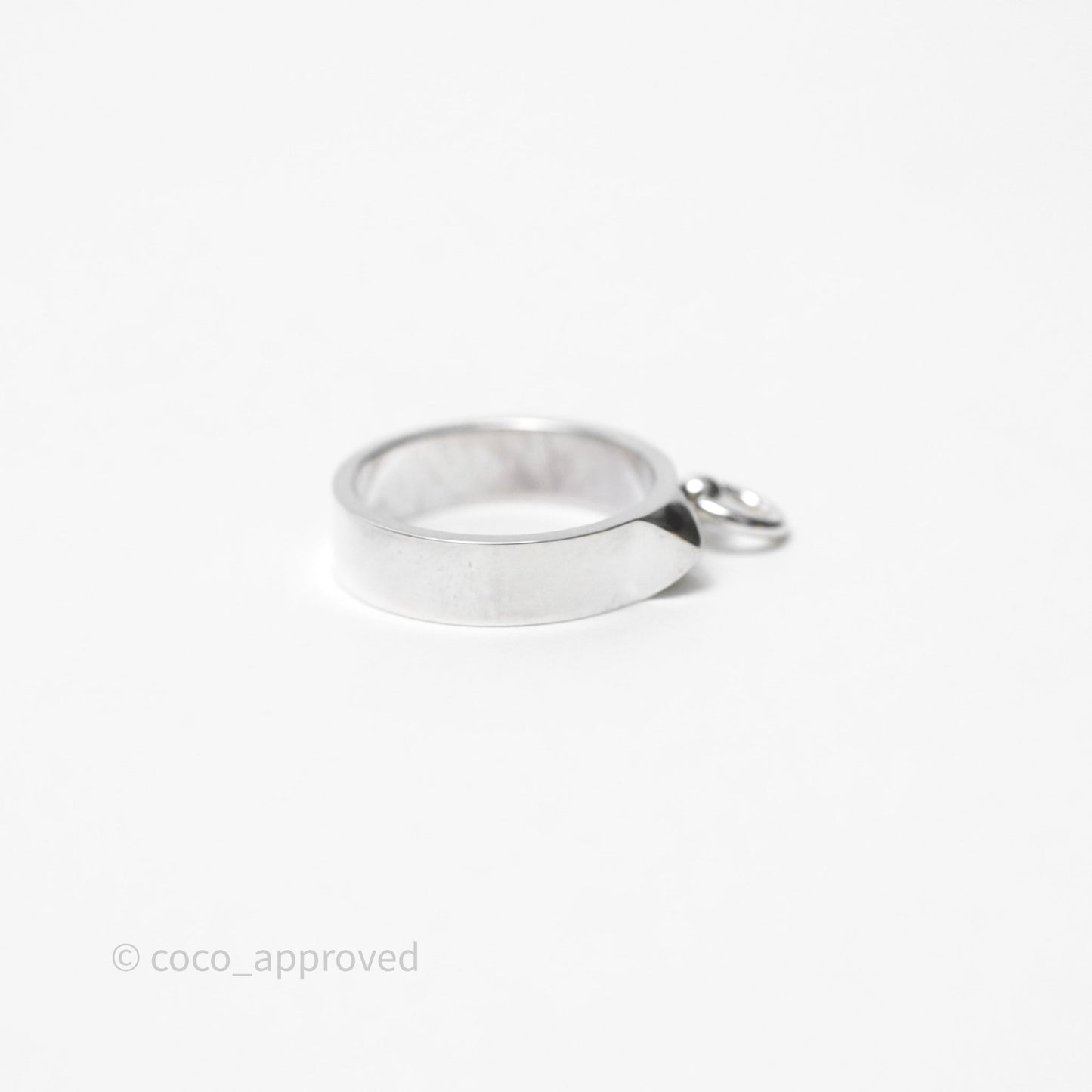 Hermes Collier de Chien Ring PM Sterling Silver Size 53