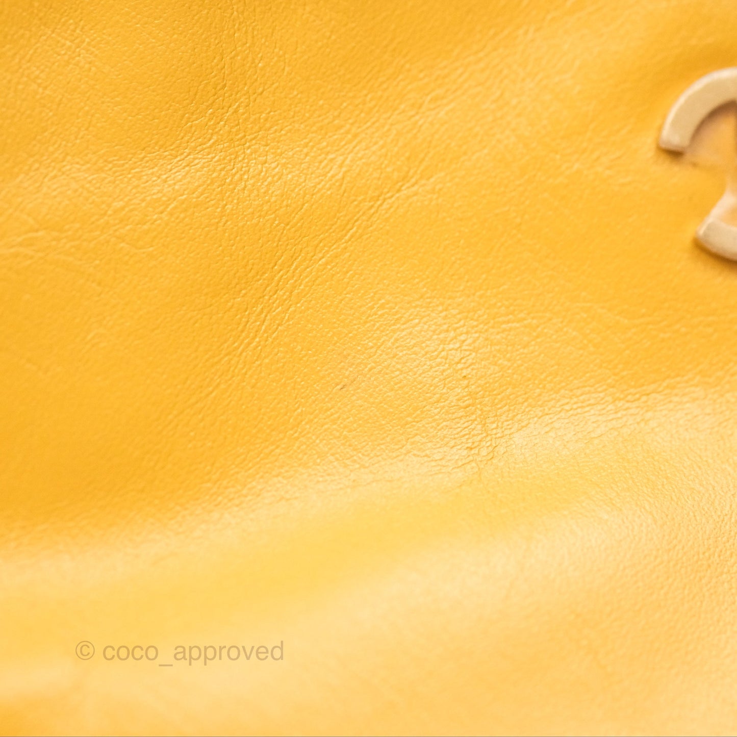 Chanel 22 Small Mustard Yellow Shiny Aged Calfskin Aged Gold Hardware