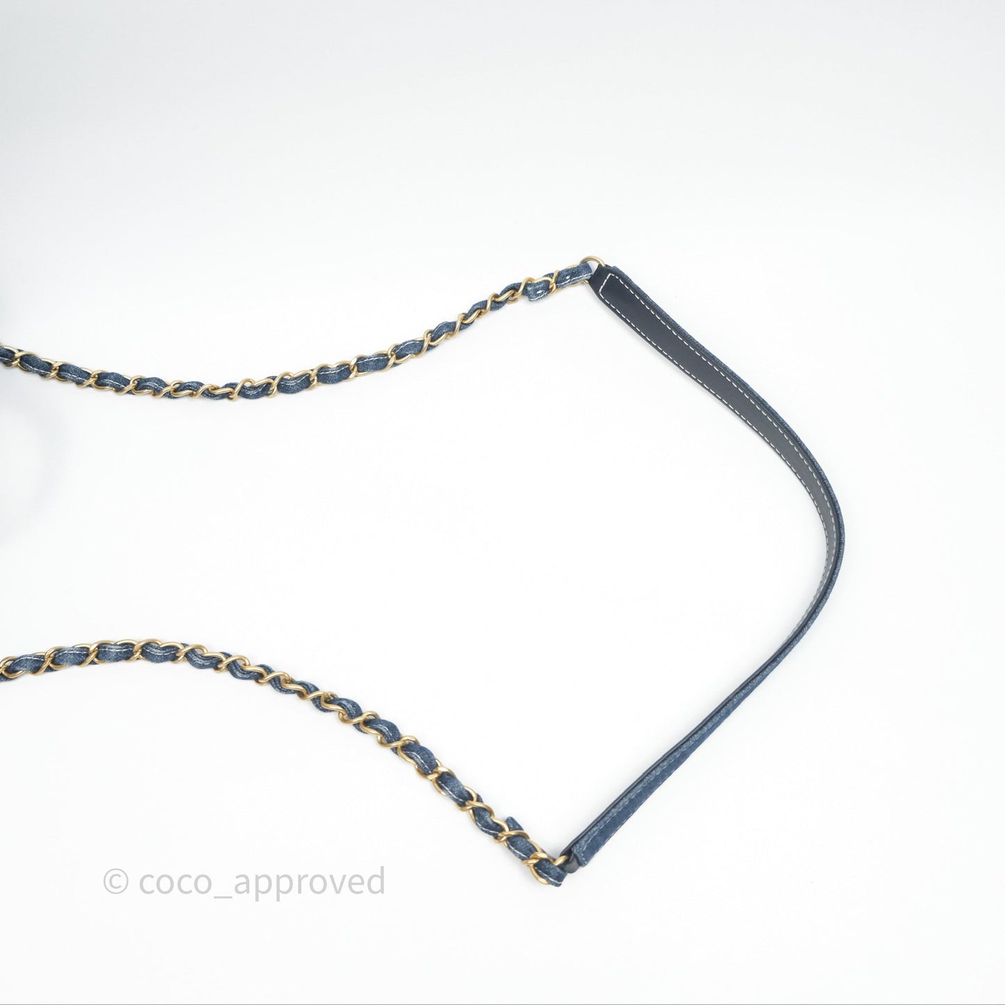 Chanel Quilted Trip Vanity Denim Aged Gold Hardware 20C