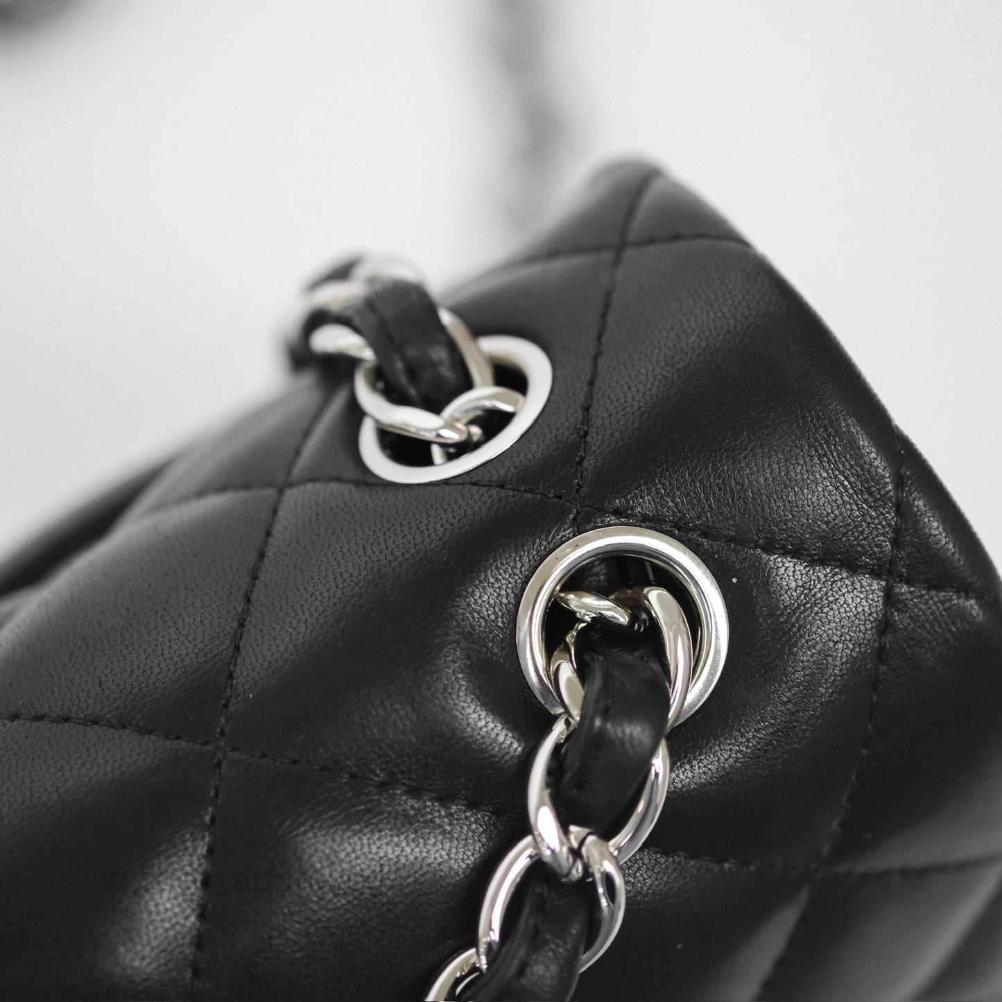 Chanel Jumbo Double Flap Black Lambskin Silver Hardware⁣⁣