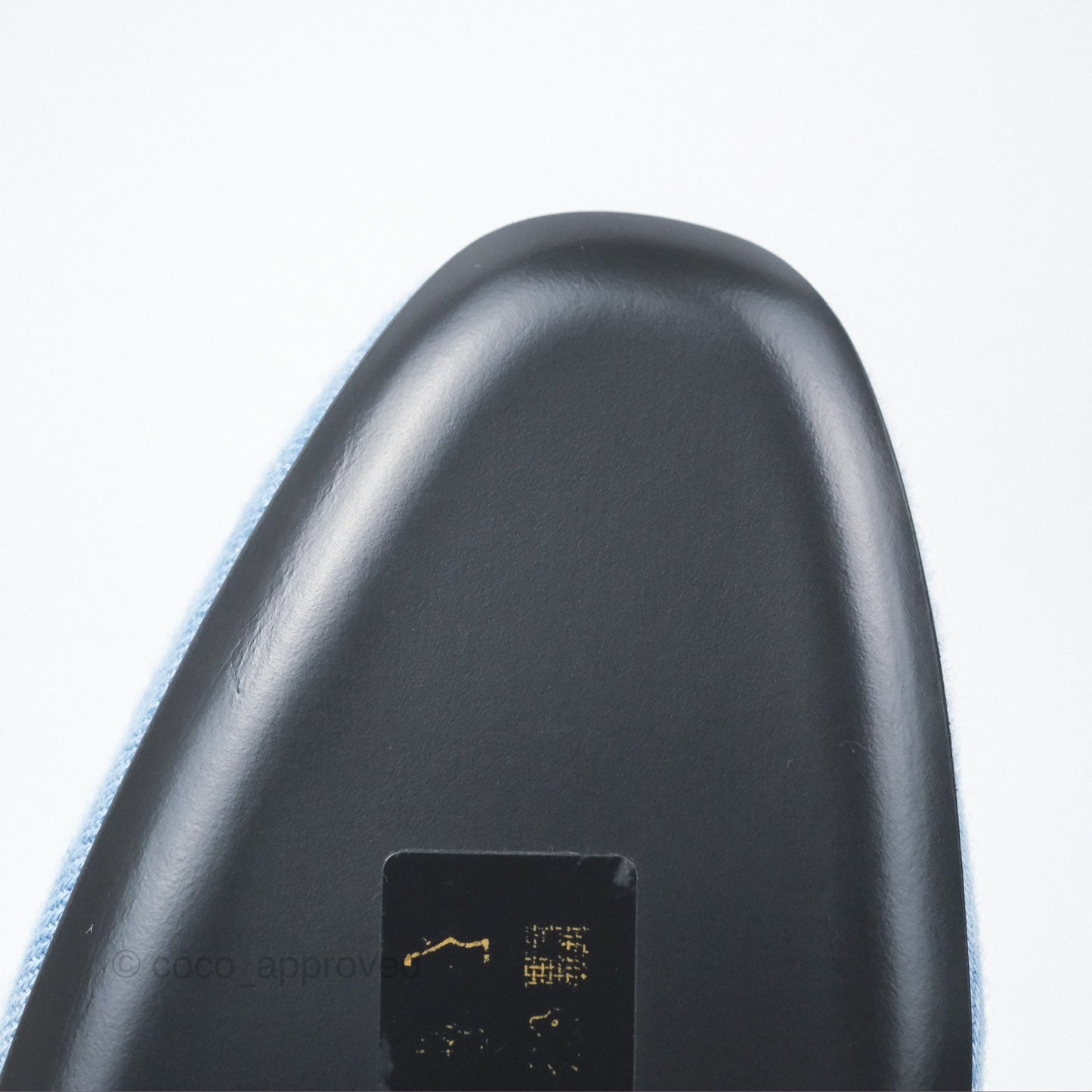 Hermès Oz Mule Denim Bleu Clair Palladium Hardware Size 37C