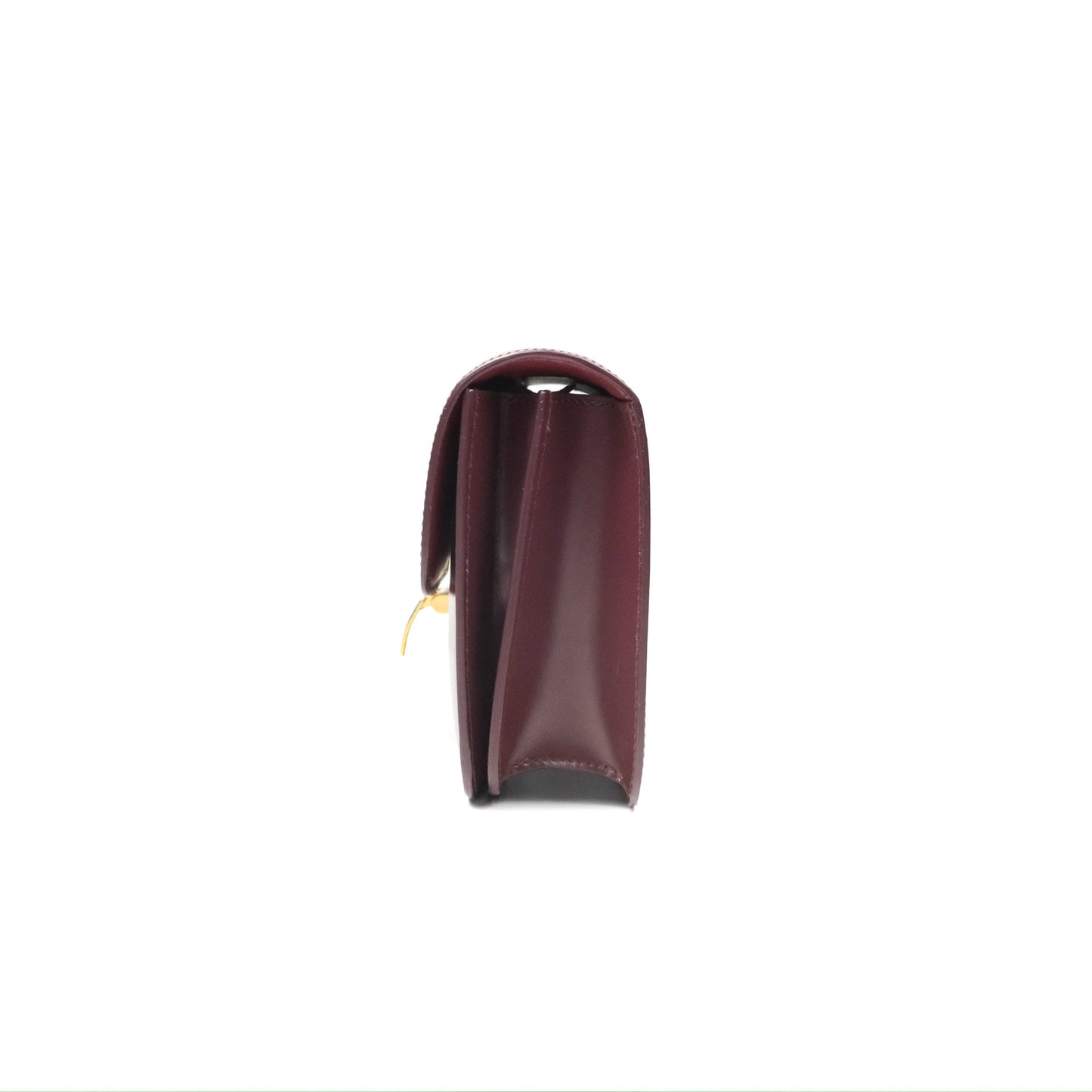 Celine Teen Classic Box Flap Burgundy Calfskin