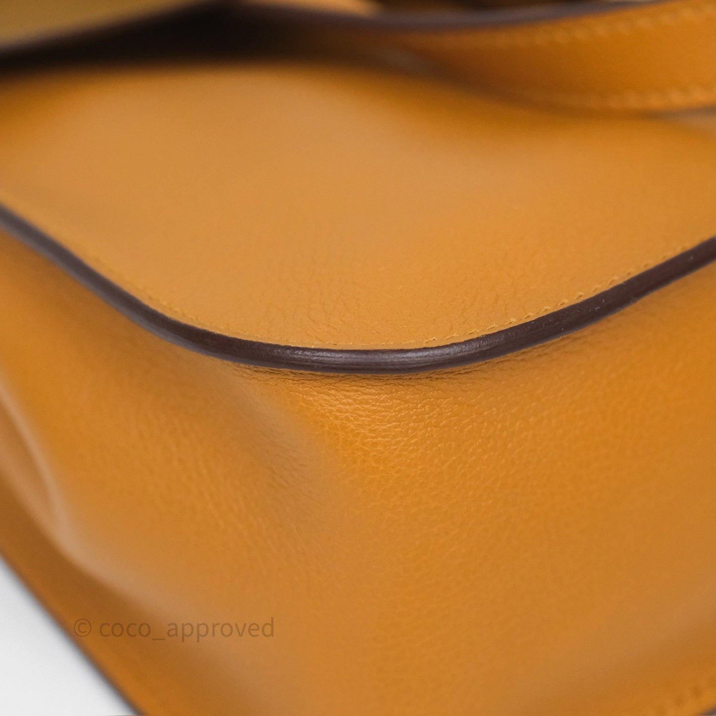 Hermès Halzan 25 Caramel 28 Evercolor Gold Hardware