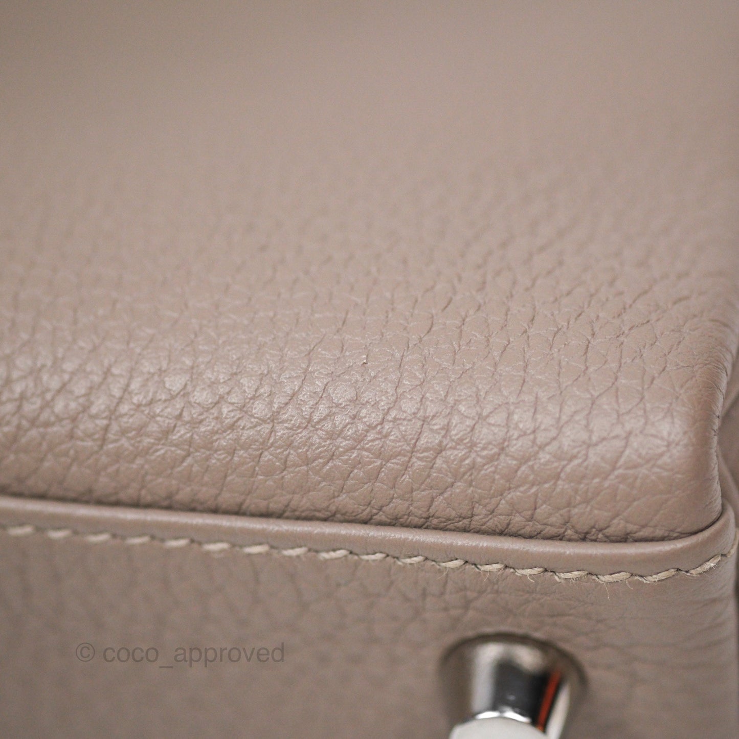 Hermès Retourne Kelly 25 Gris Asphalte M8 Togo Palladium Hardware