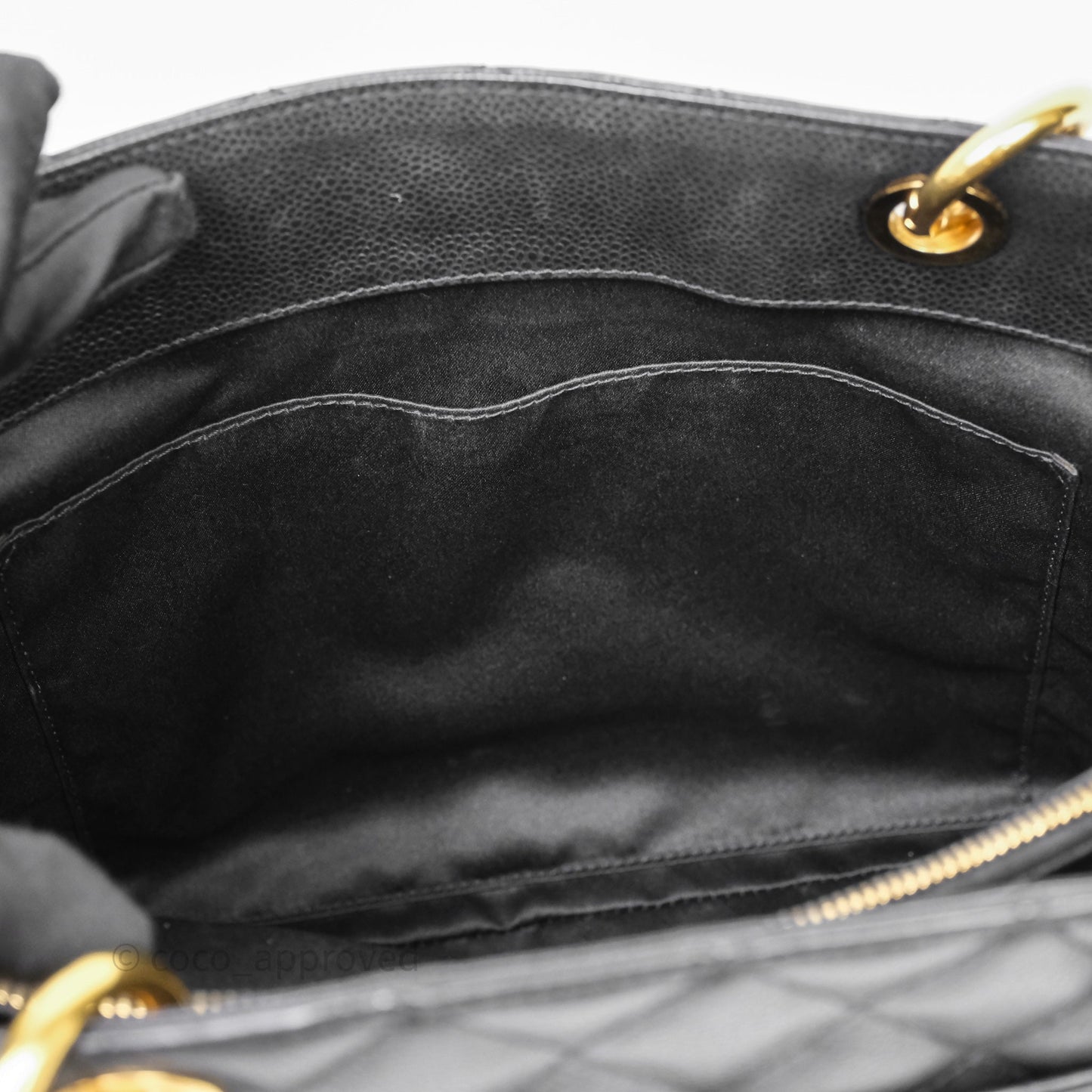 Chanel GST Black Caviar Gold Hardware