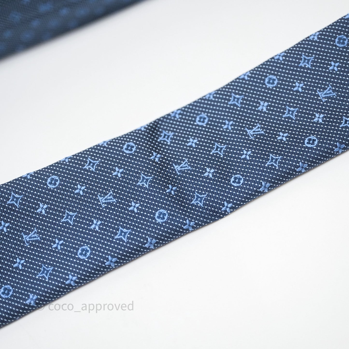 Louis Vuitton Monogram Classic Tie Blue