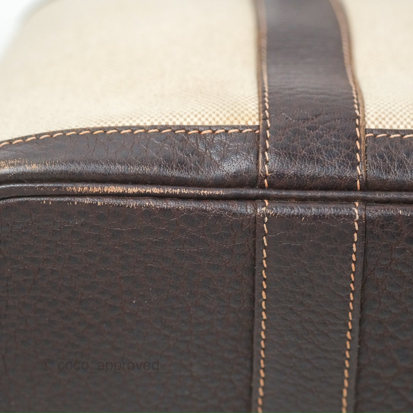 Hermès Garden Party 30 Canvas Brown/ Natural