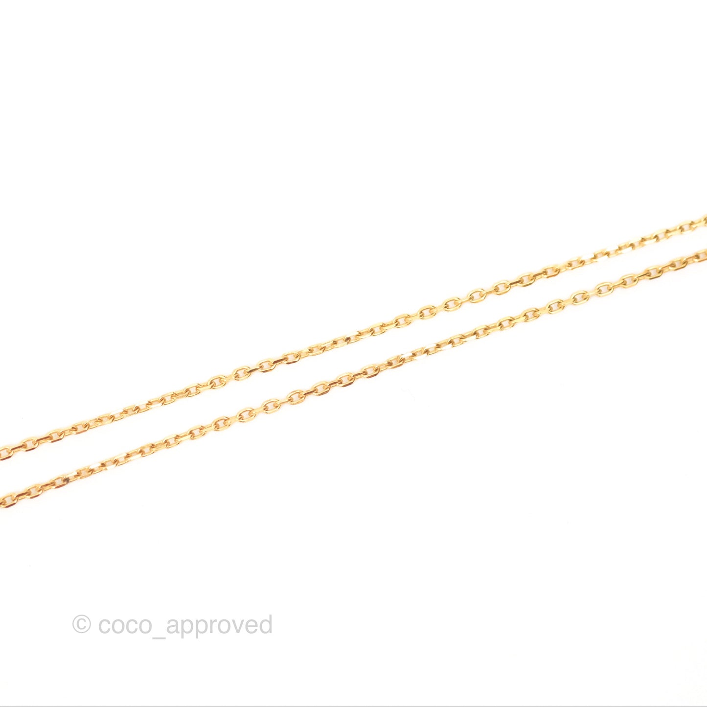 Hermès Swift As De Coeur Necklace Gold