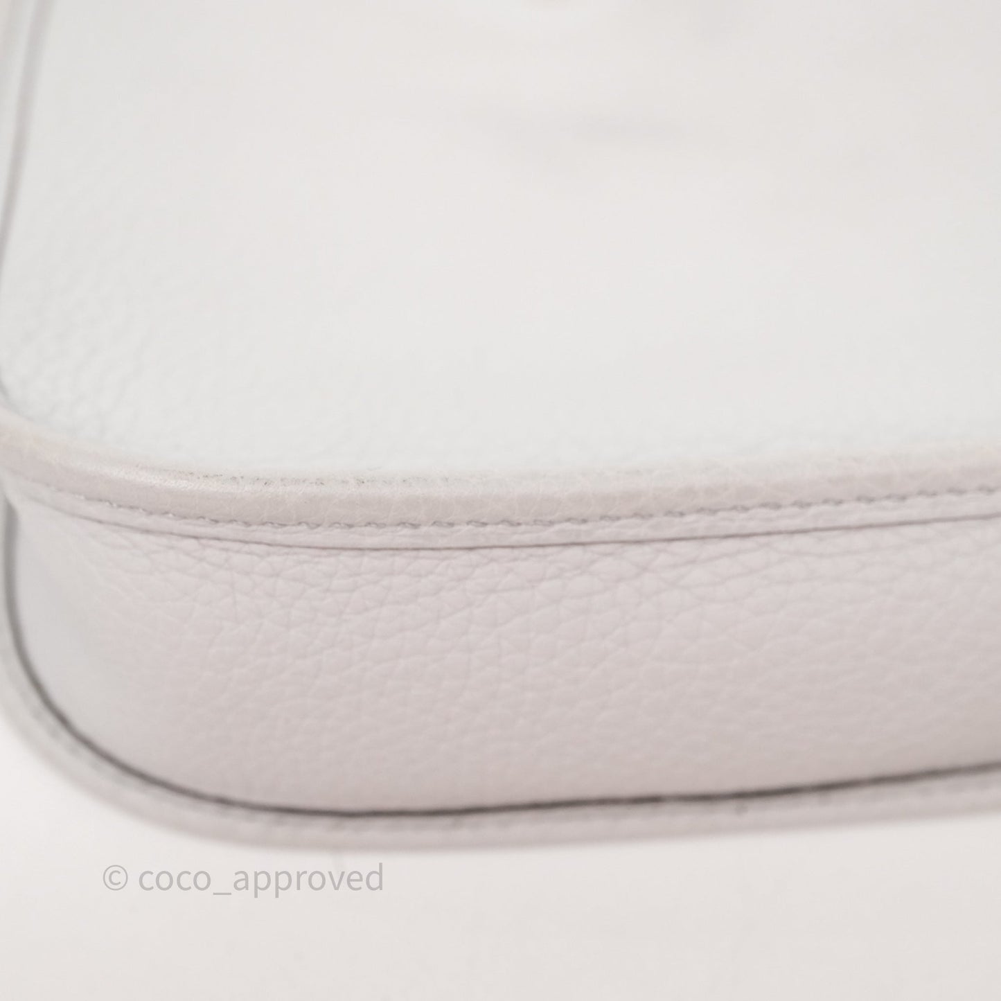 Hermès Mini Evelyne 16 Bleu Pale/Nata 08 Clemence Palladium Hardware