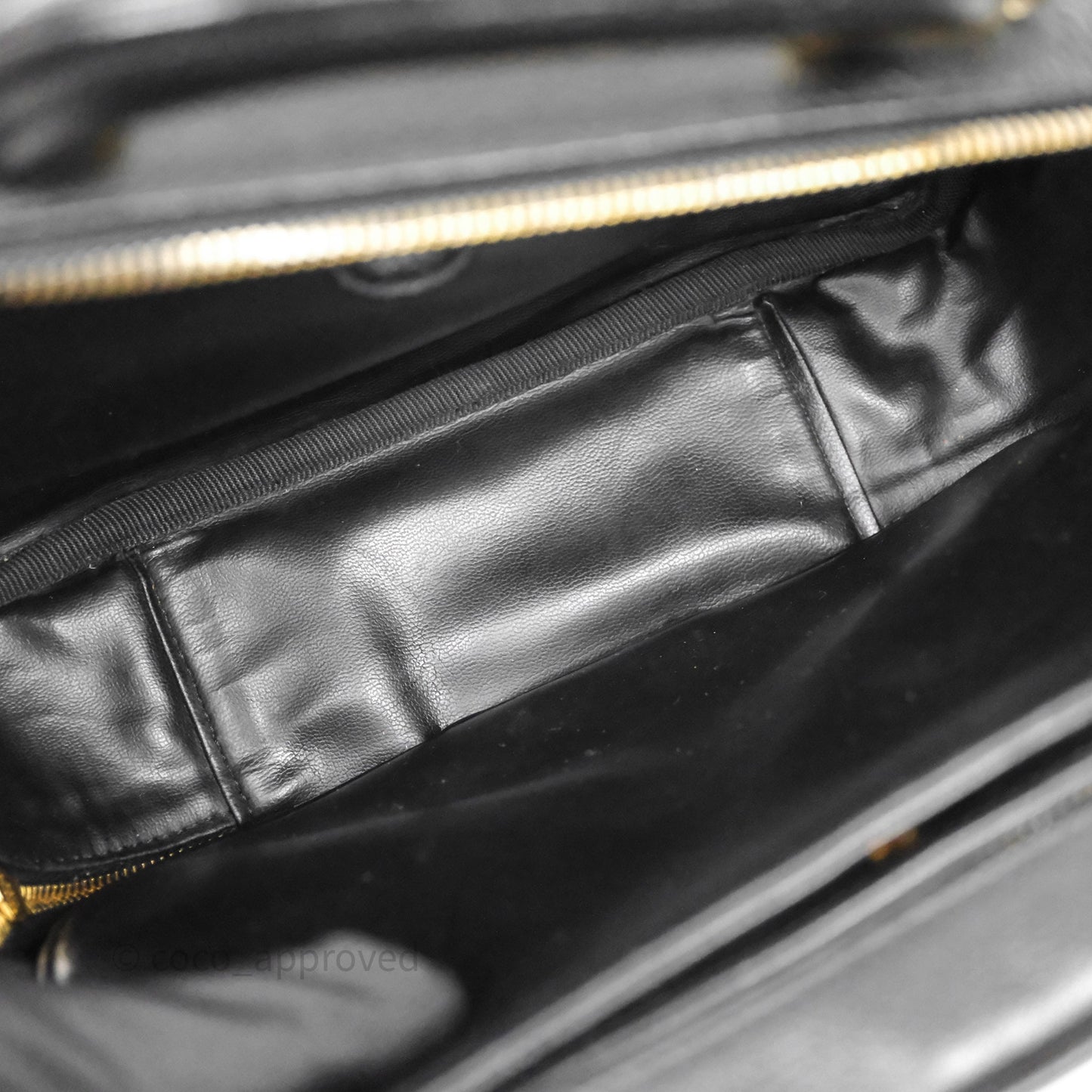 Chanel Vintage Timeless Vanity Case Caviar 24K Gold Hardware