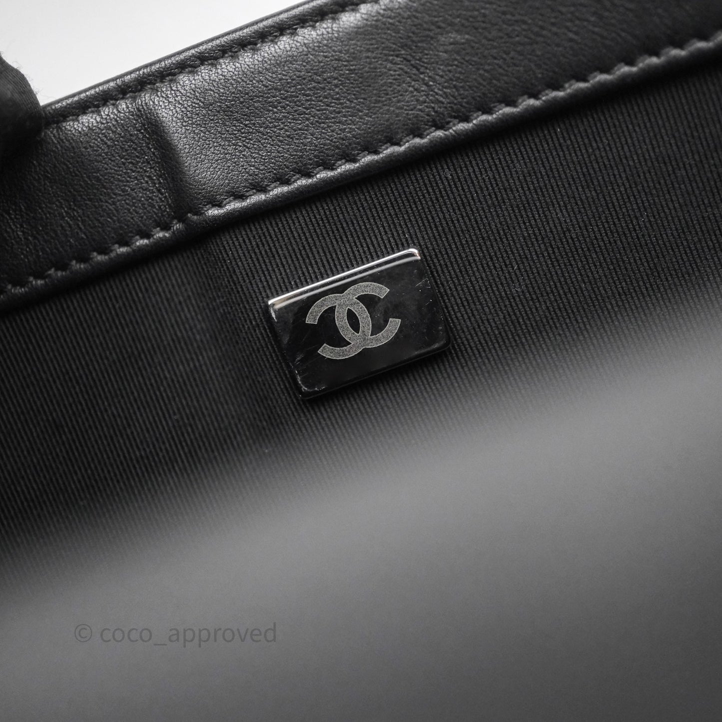 Chanel Medium Boy Quilted Black Lambskin Ruthenium Hardware