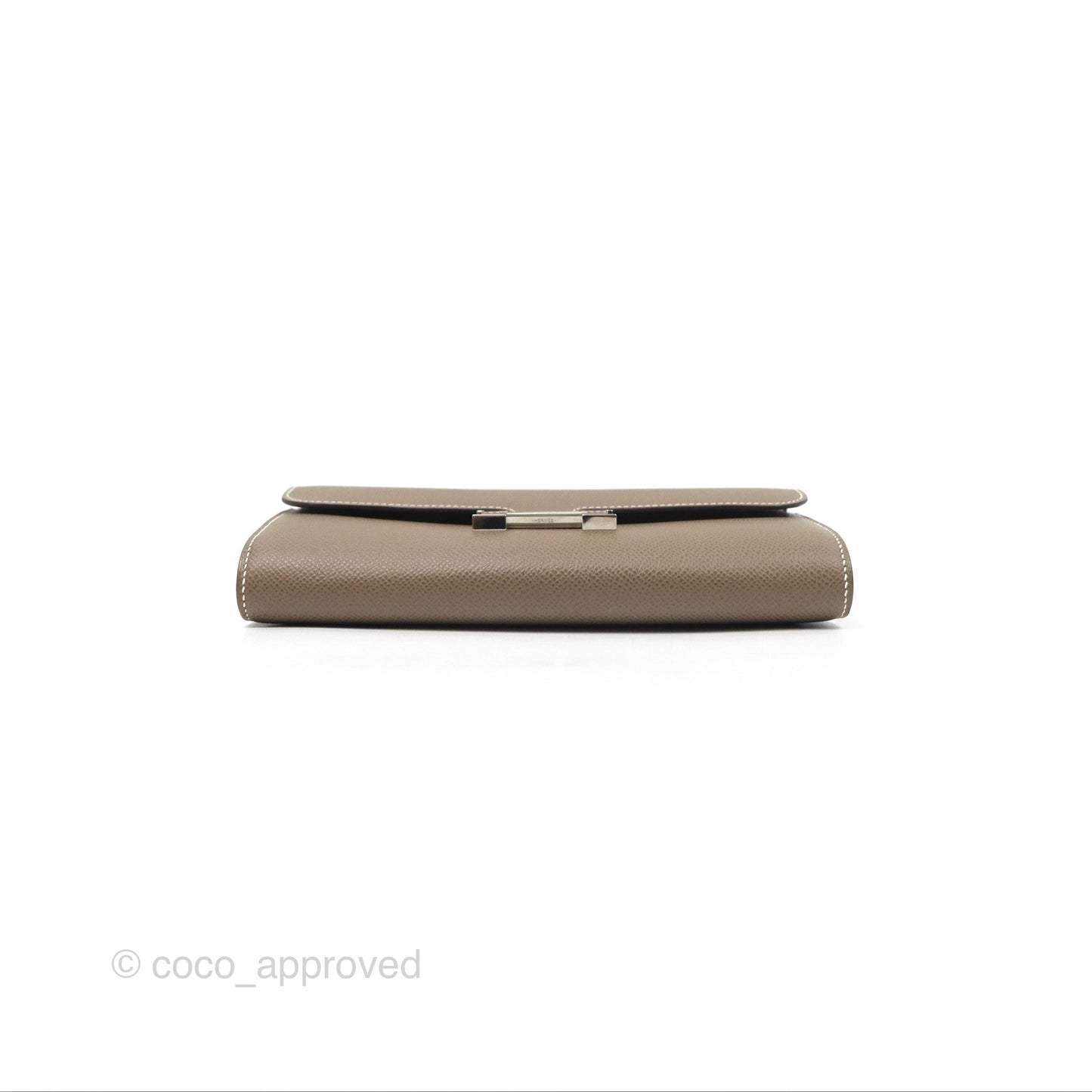 Hermès Constance To Go Wallet Etoupe Epsom Palladium Hardware