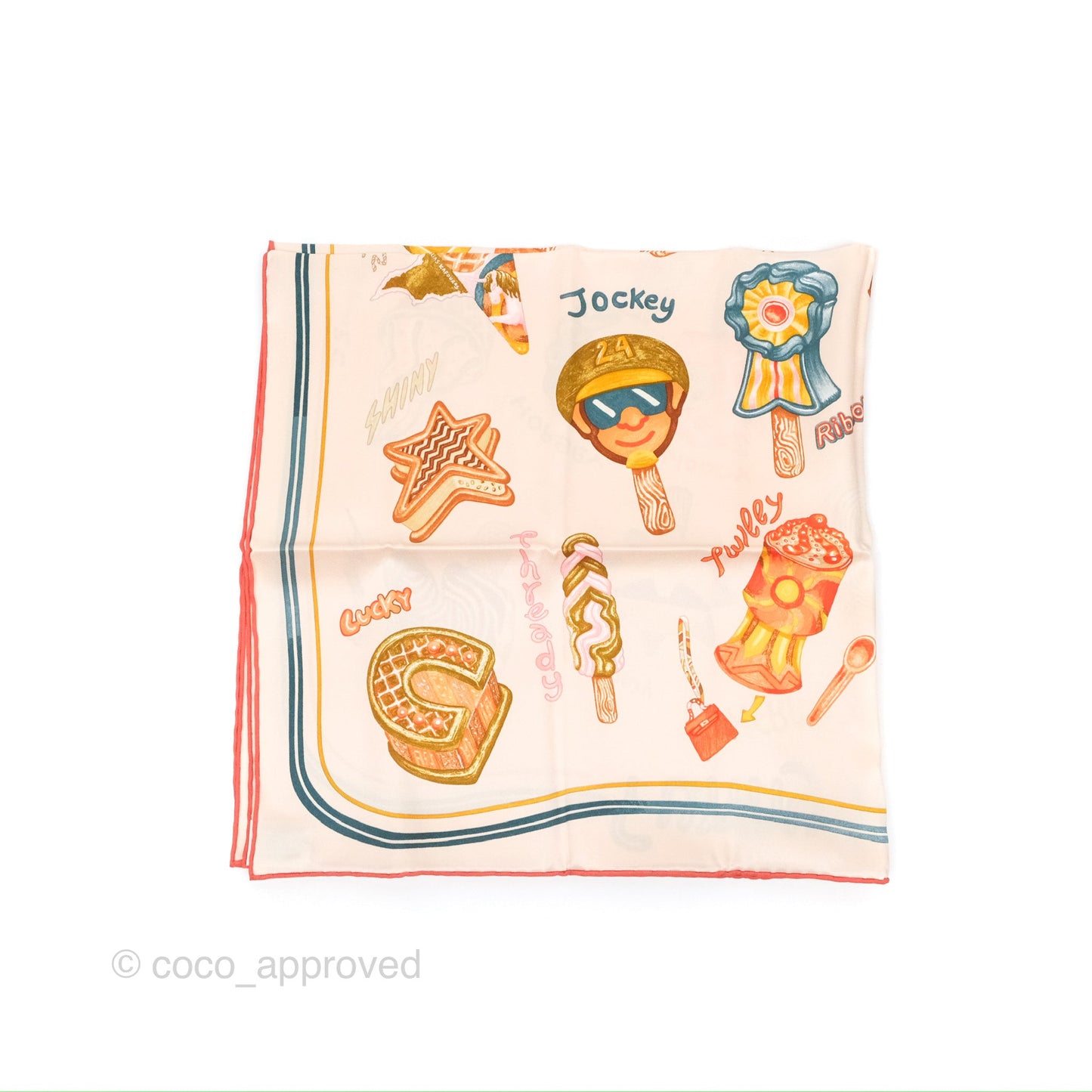 Hermès Funny Ice Cream Scarf 70