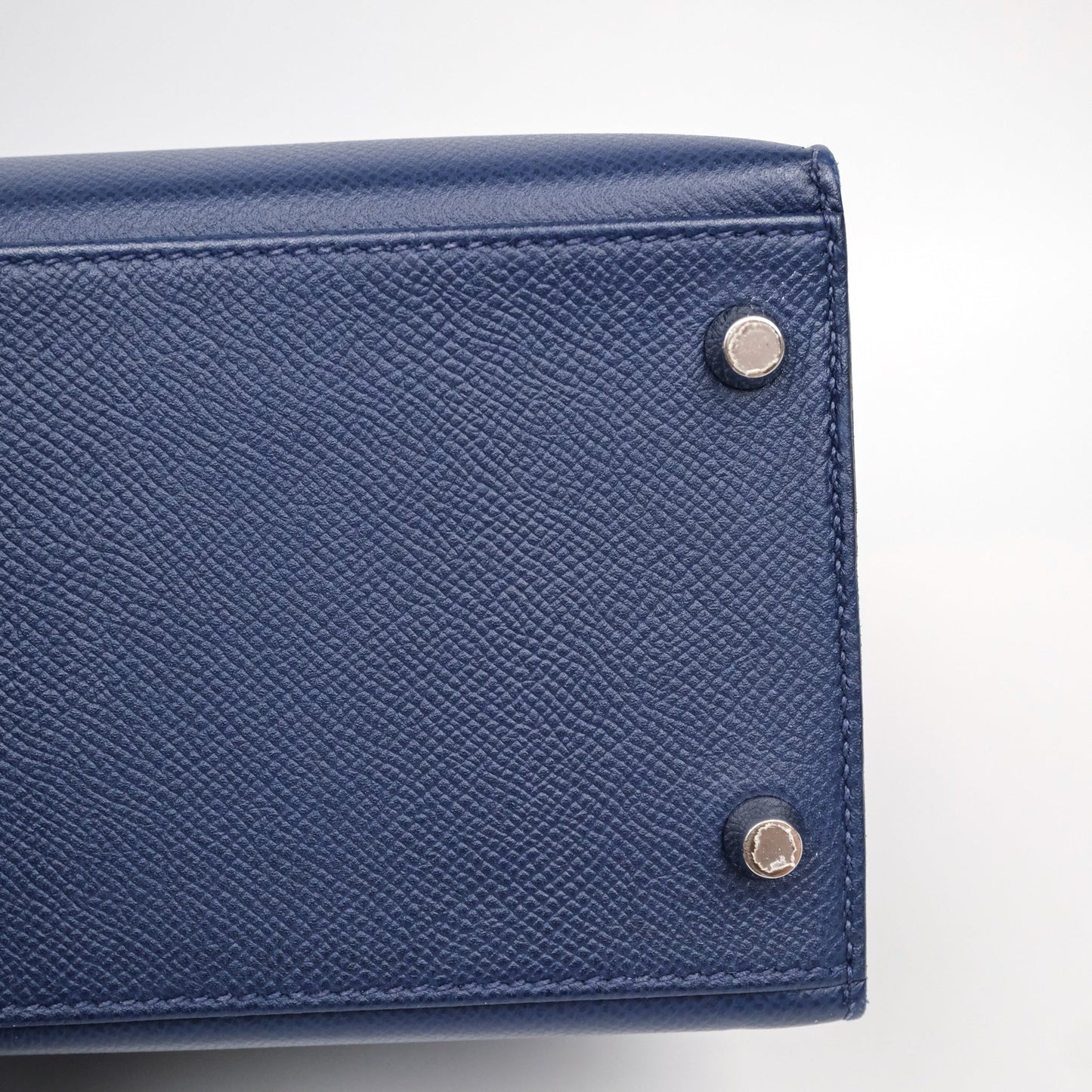 Hermes Kelly 32 Bleu Saphir 73 Epsom Palladium Hardware