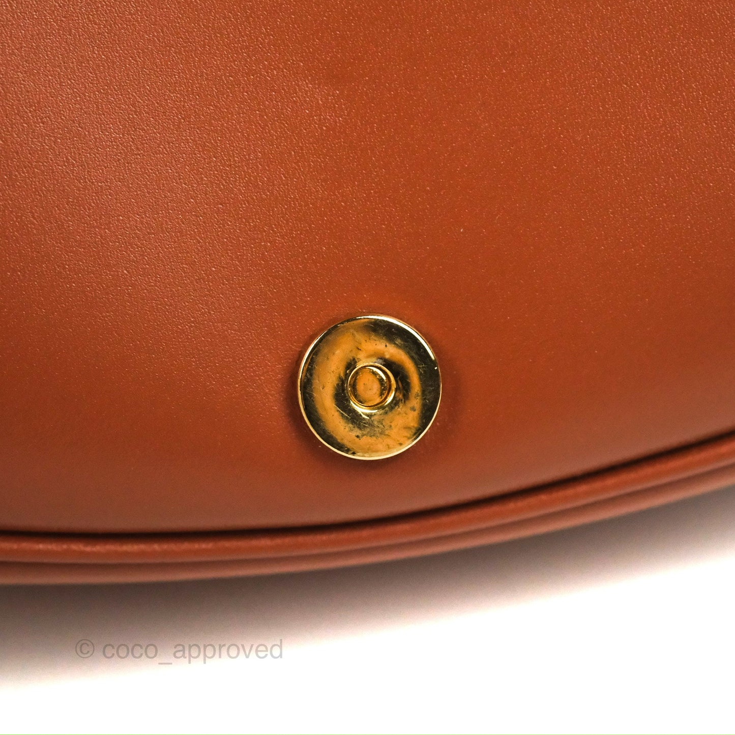 Christian Dior Medium Bobby Flap Camel Box Calfskin
