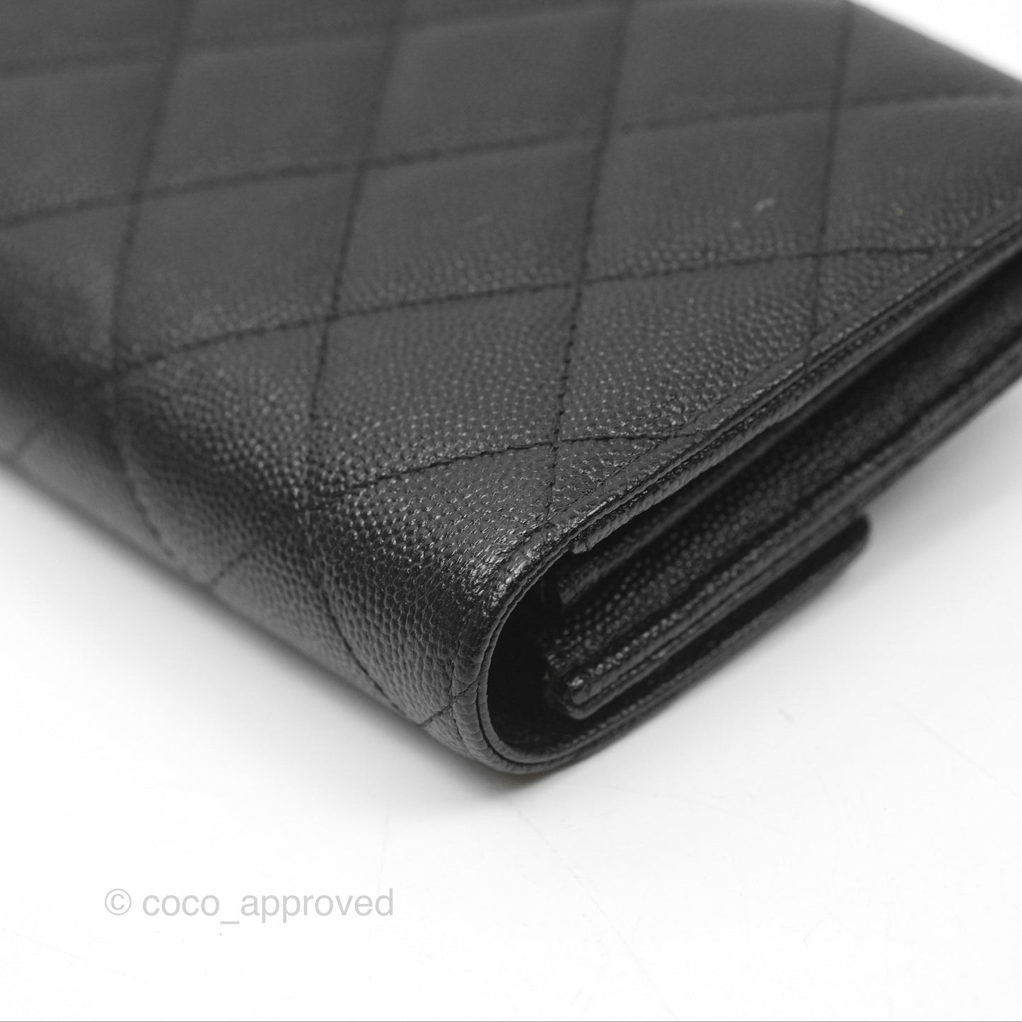 Chanel Golden Class Black Caviar Wallet Gold Hardware