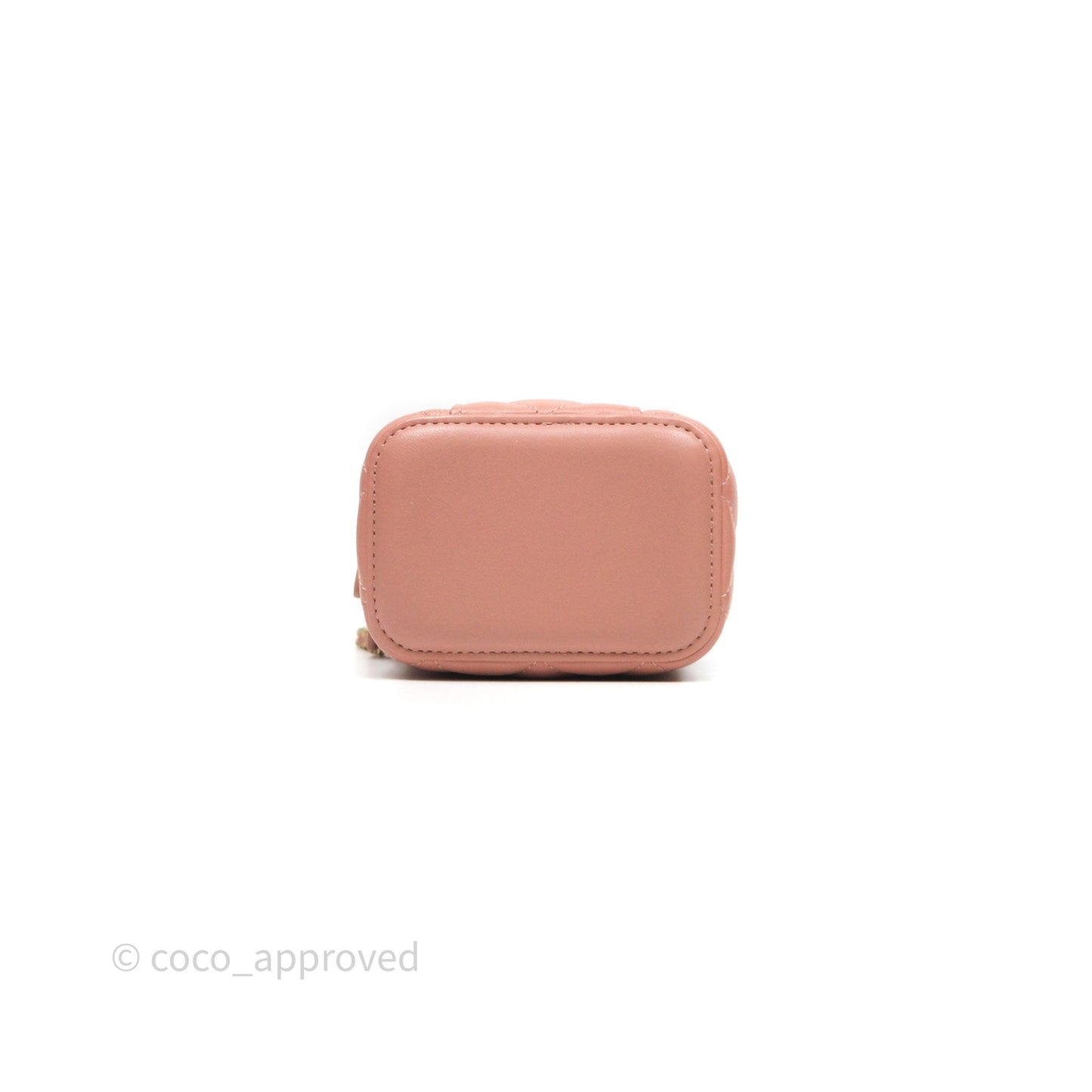Chanel Mini Pearl Crush Vanity With Chain Pink Gold Hardware
